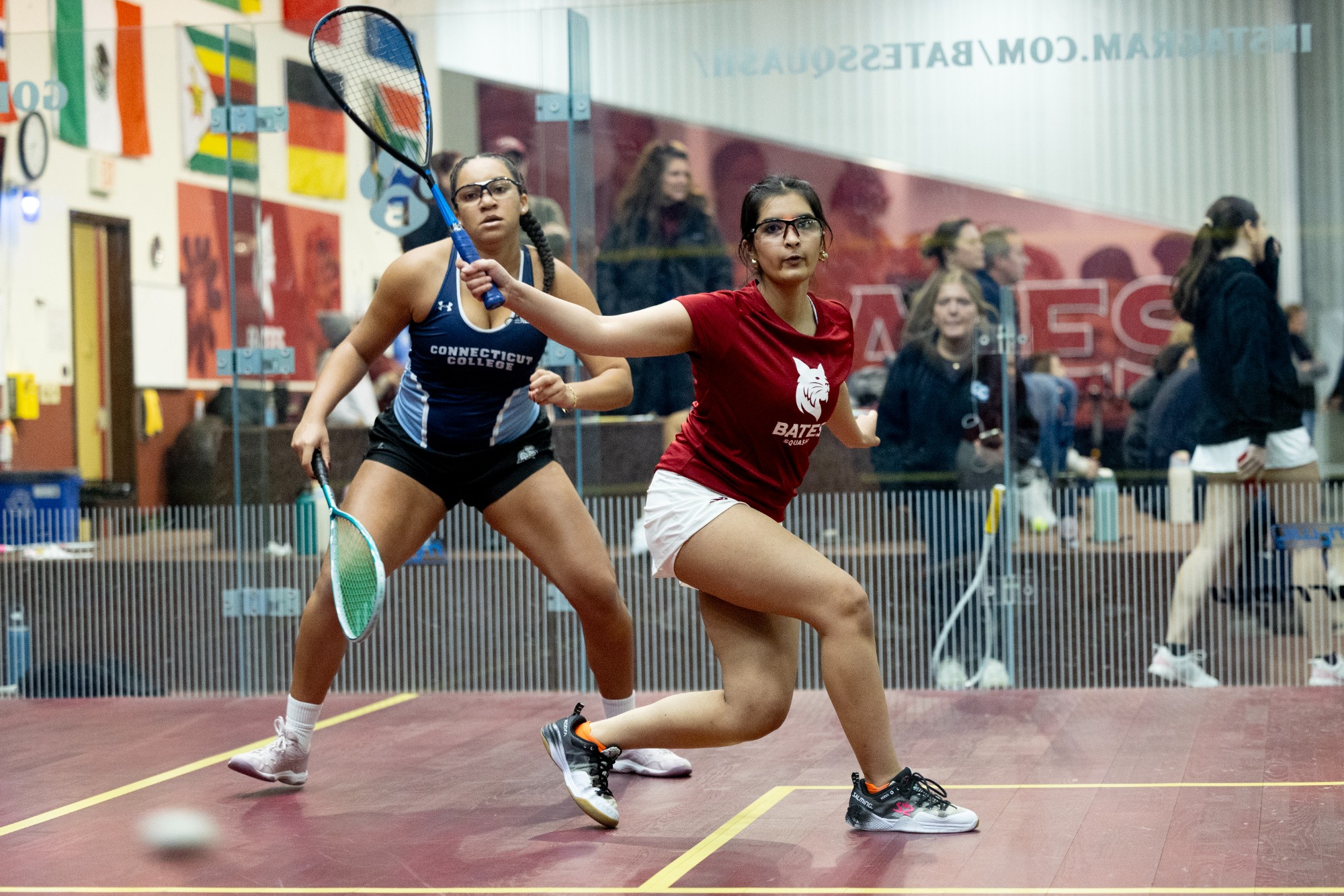Men’s and women’s squash defeats Conn College in a home match on Jan. 9, 2026.