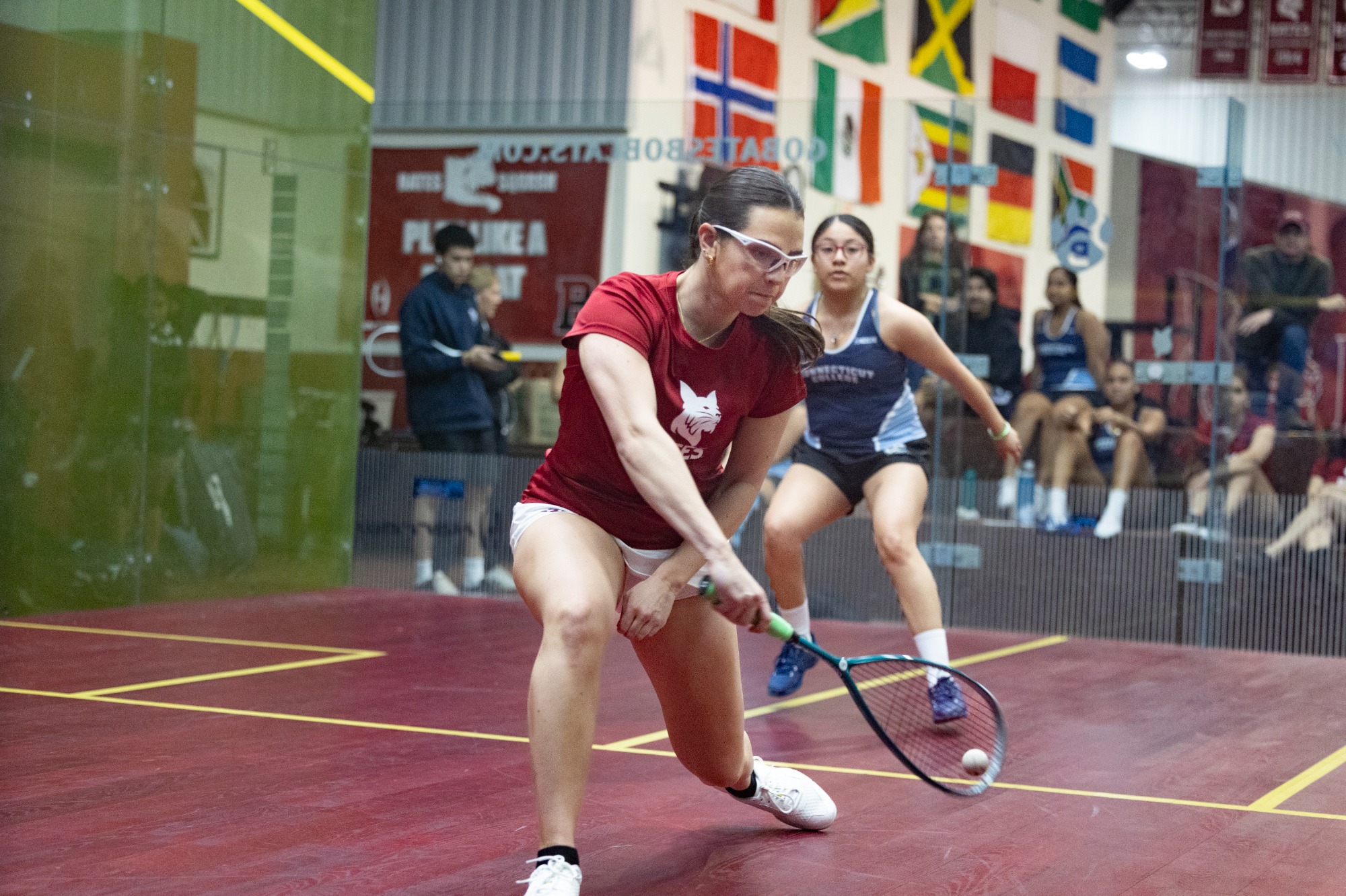 Men’s and women’s squash defeats Conn College in a home match on Jan. 9, 2026.