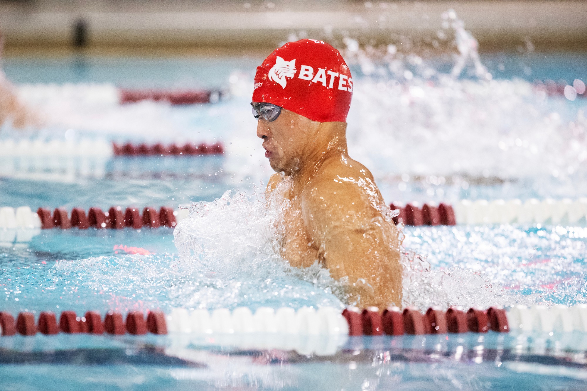 Marrich Somridhivej | Bates swimming and diving hosts Gettysburg on January 9, 2026.
