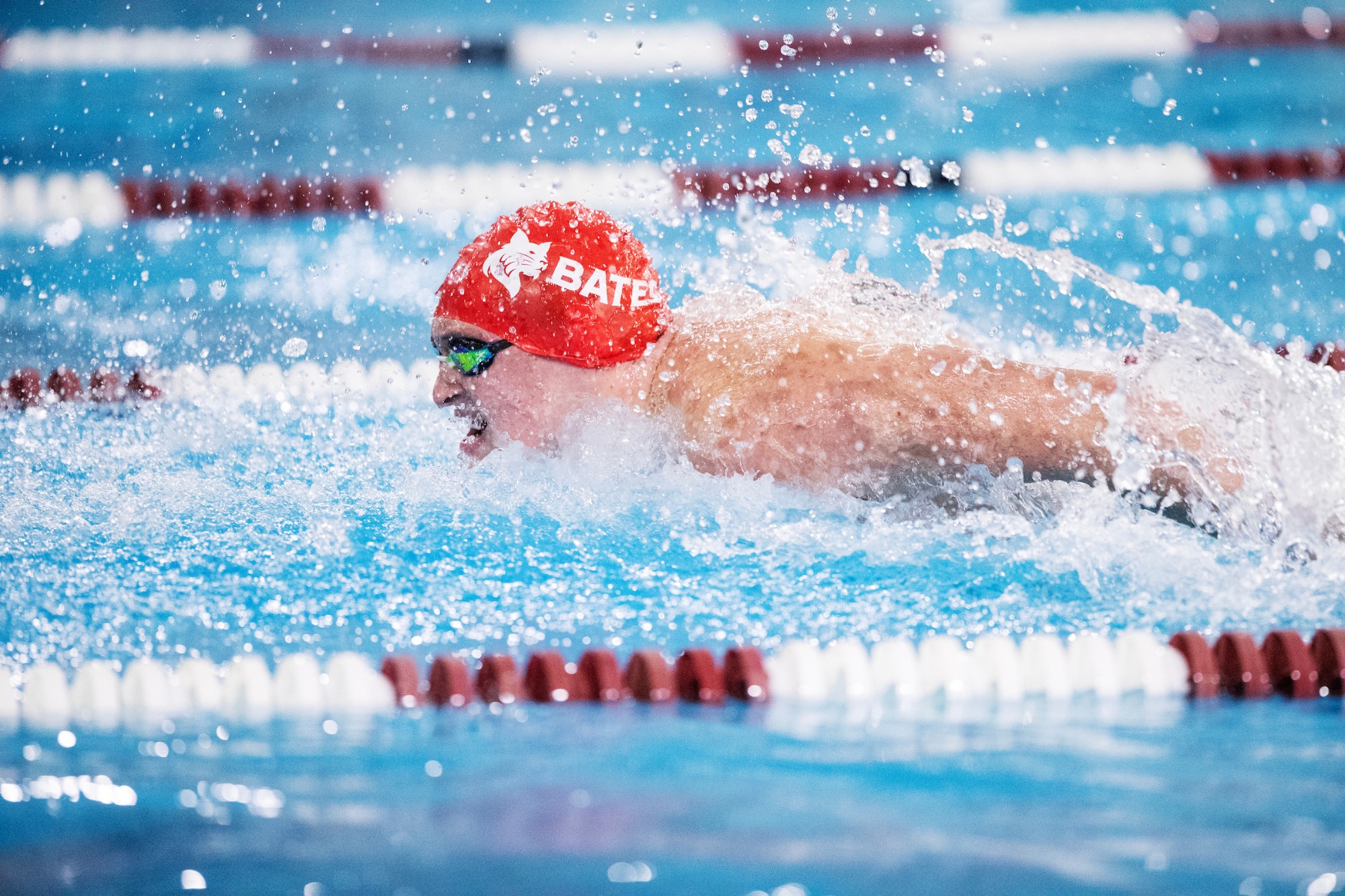 Nate Oppenheim | Bates swimming and diving hosts Gettysburg on January 9, 2026. 