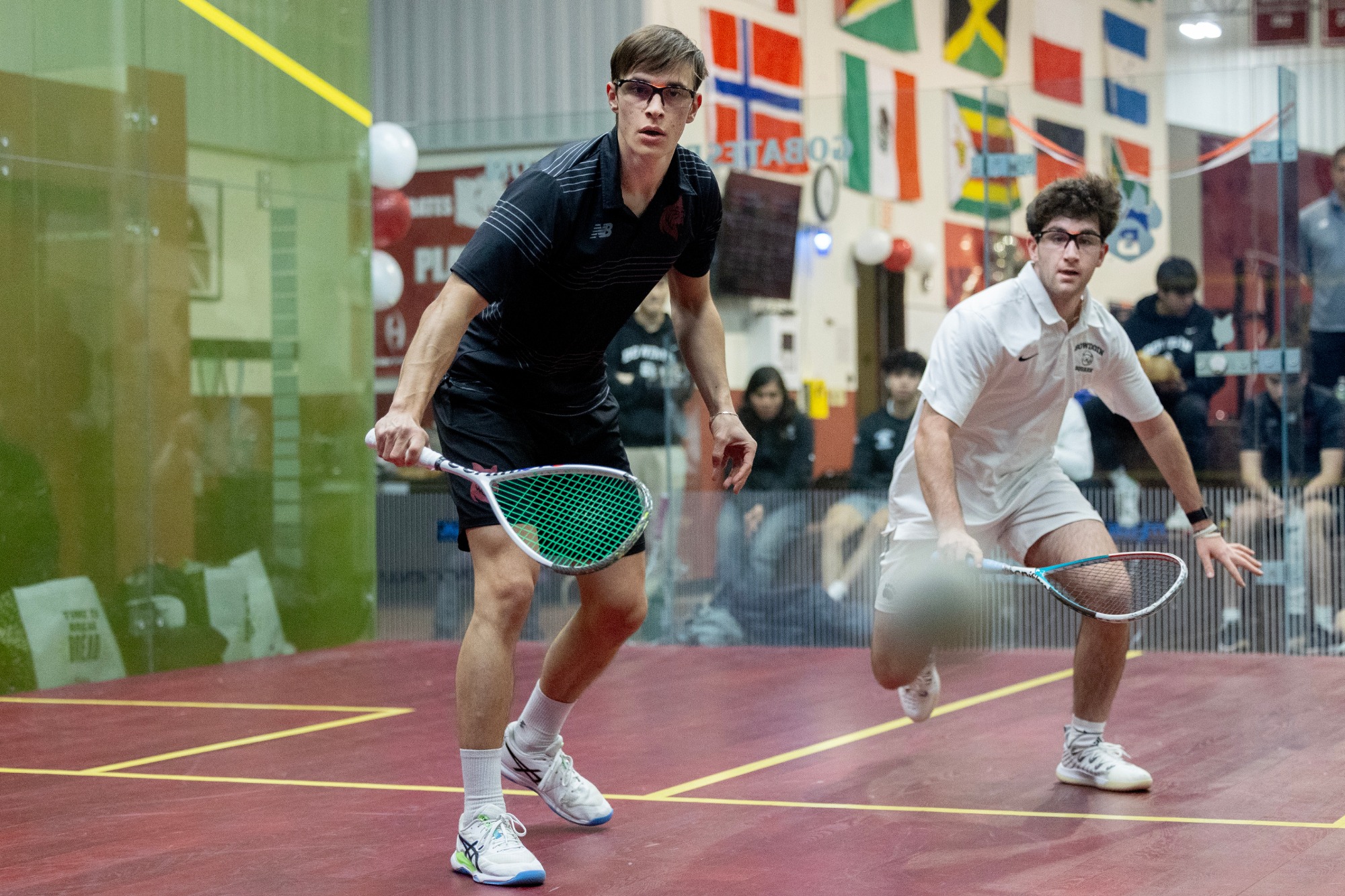 Men’s and Women’s Squash play Bowdoin in a home match on Feb. 6, 2026.