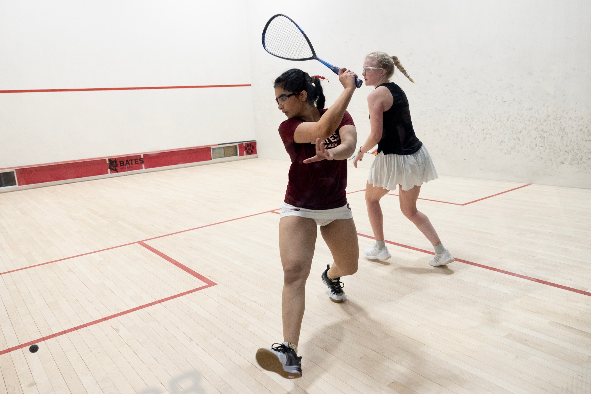 Men’s and Women’s Squash play Bowdoin in a home match on Feb. 6, 2026.