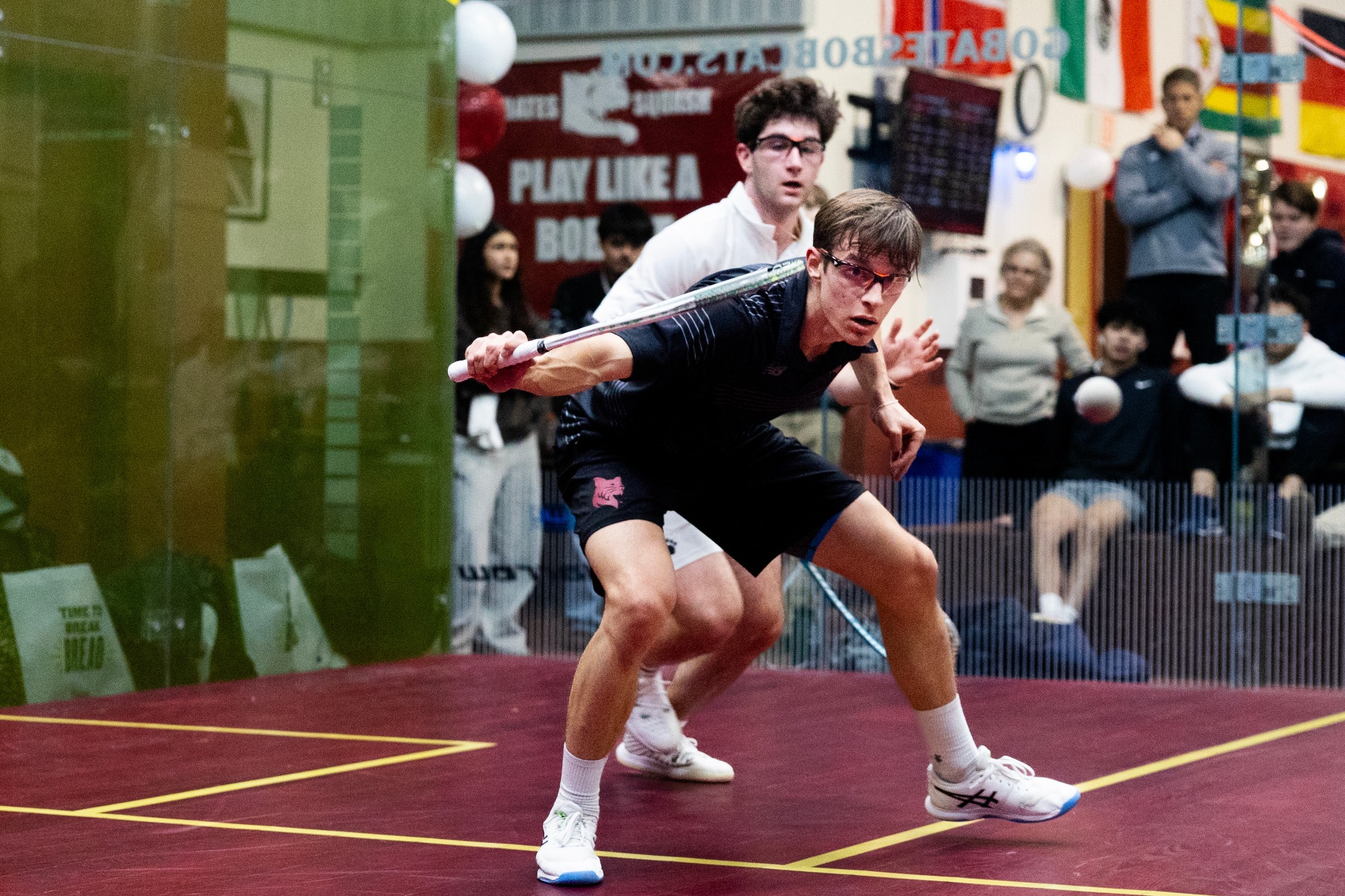 Men’s and Women’s Squash play Bowdoin in a home match on Feb. 6, 2026.