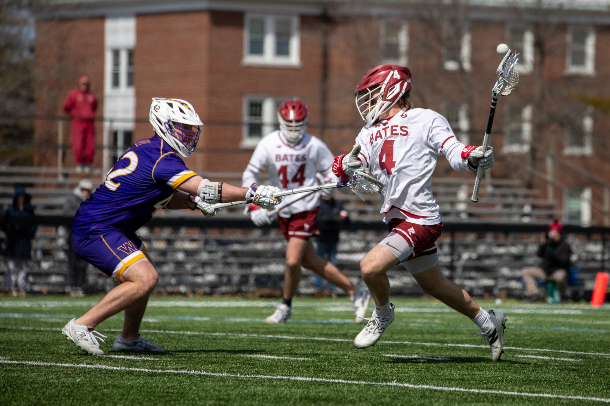 No. 14 men's lacrosse played Williams College at home on March 28 in NESCAC play.