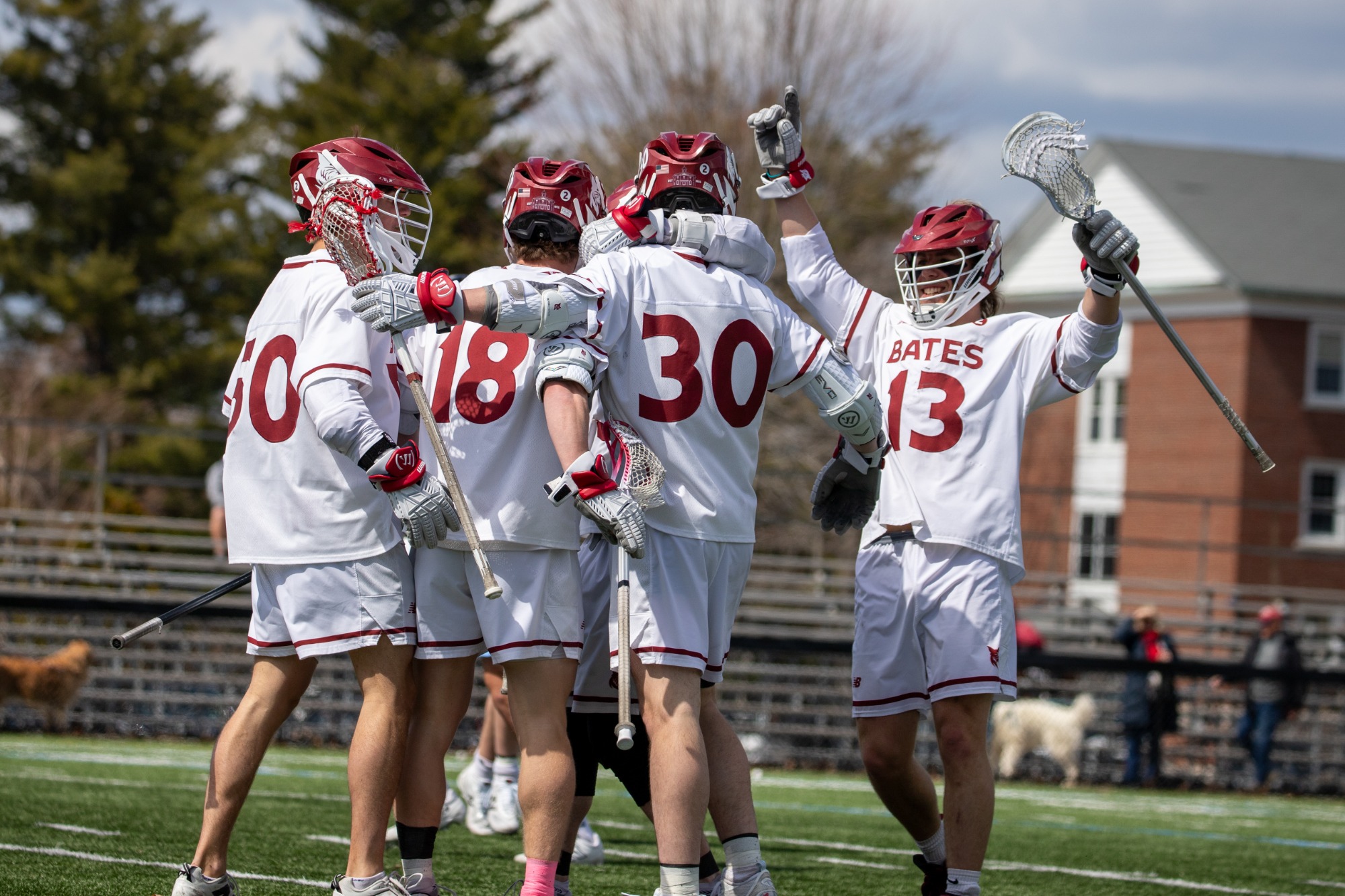 Men's lacrosse claimed victory over Connecticut College on Senior Day, April 11.