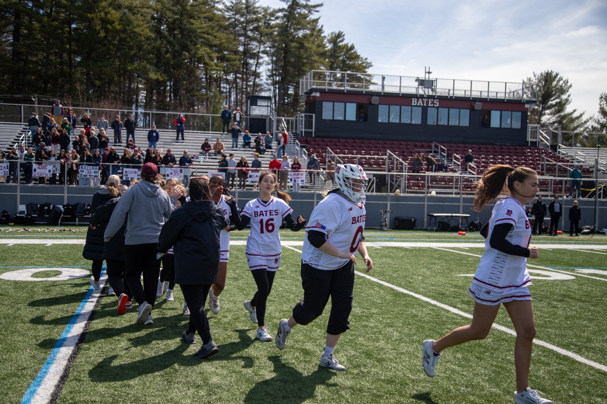 Women's lacrosse defeated Hamilton College 12-11 on April 4 for Senior Day at home.