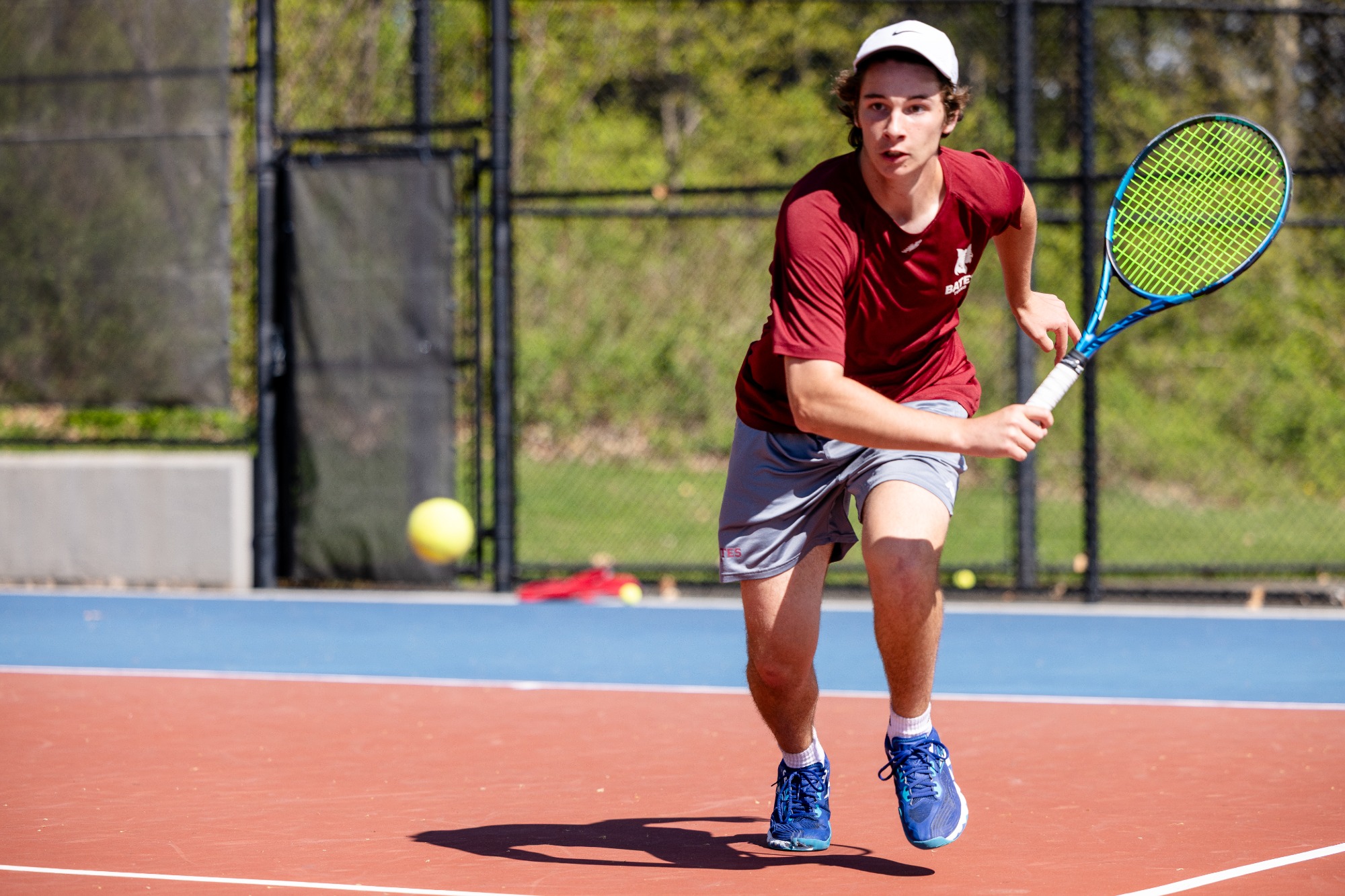 #8 seed Bates College takes on top-seed Tufts, 5/1/26, in the quarterfinals of the 2026 NESCAC Men's Tennis Championship Tournament in Middletown, Conn.
