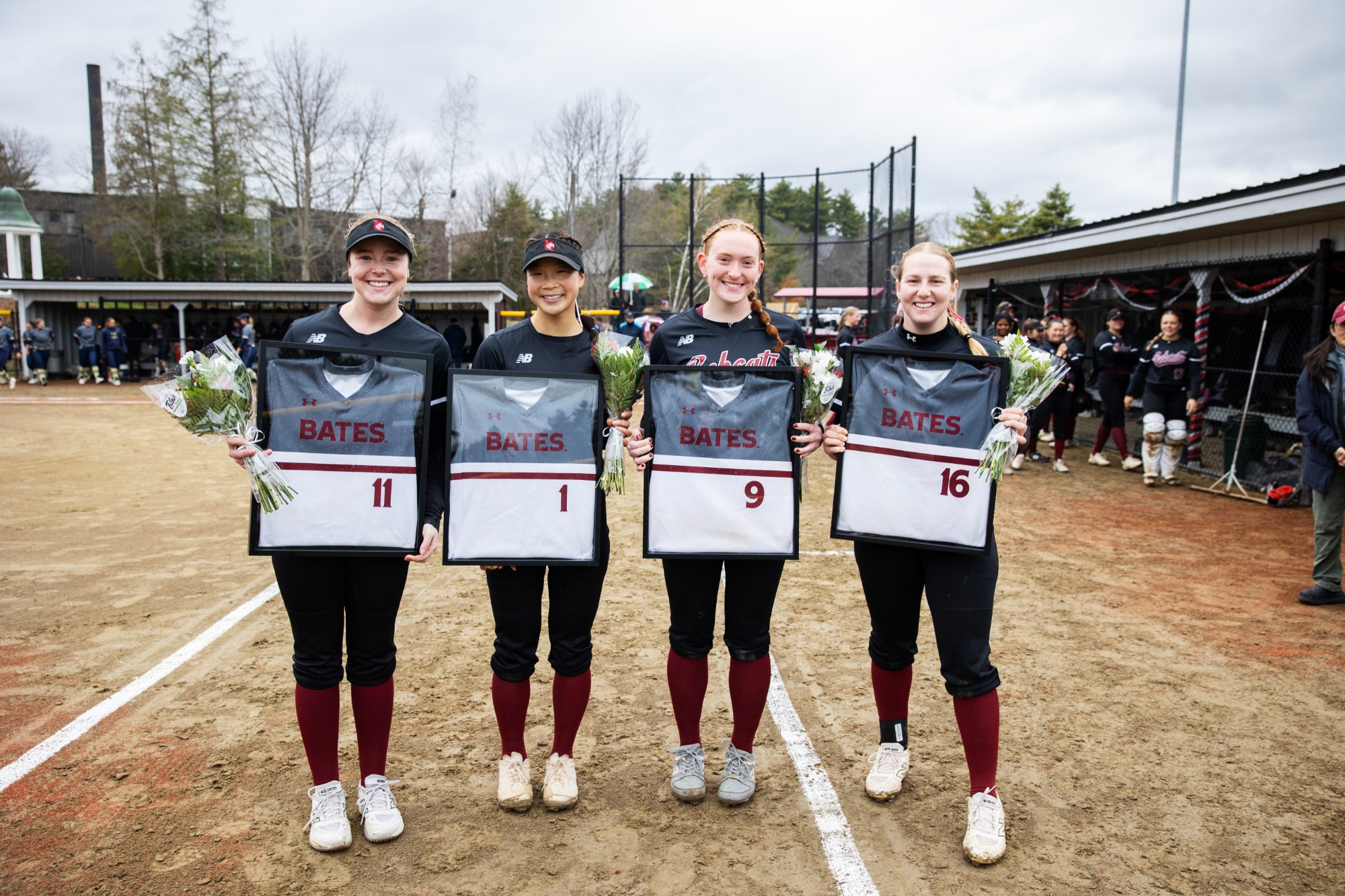 Bates College softball hosts Trinity on May 2, 2026. (Theophil Syslo | Bates College)