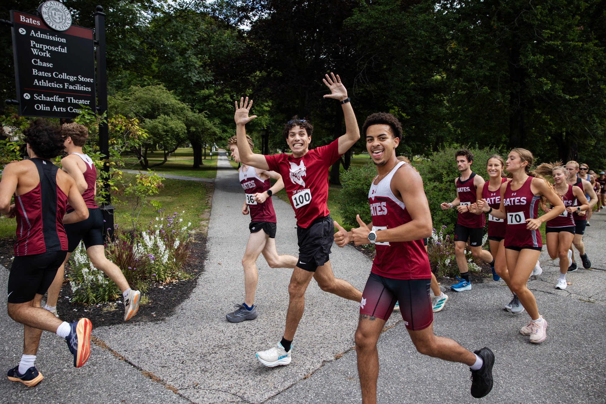 Ross Tejeda, Alex Rodgers | Moments from Bates Cross Country Alumni Race 2026 seen on September, 5, 2026.