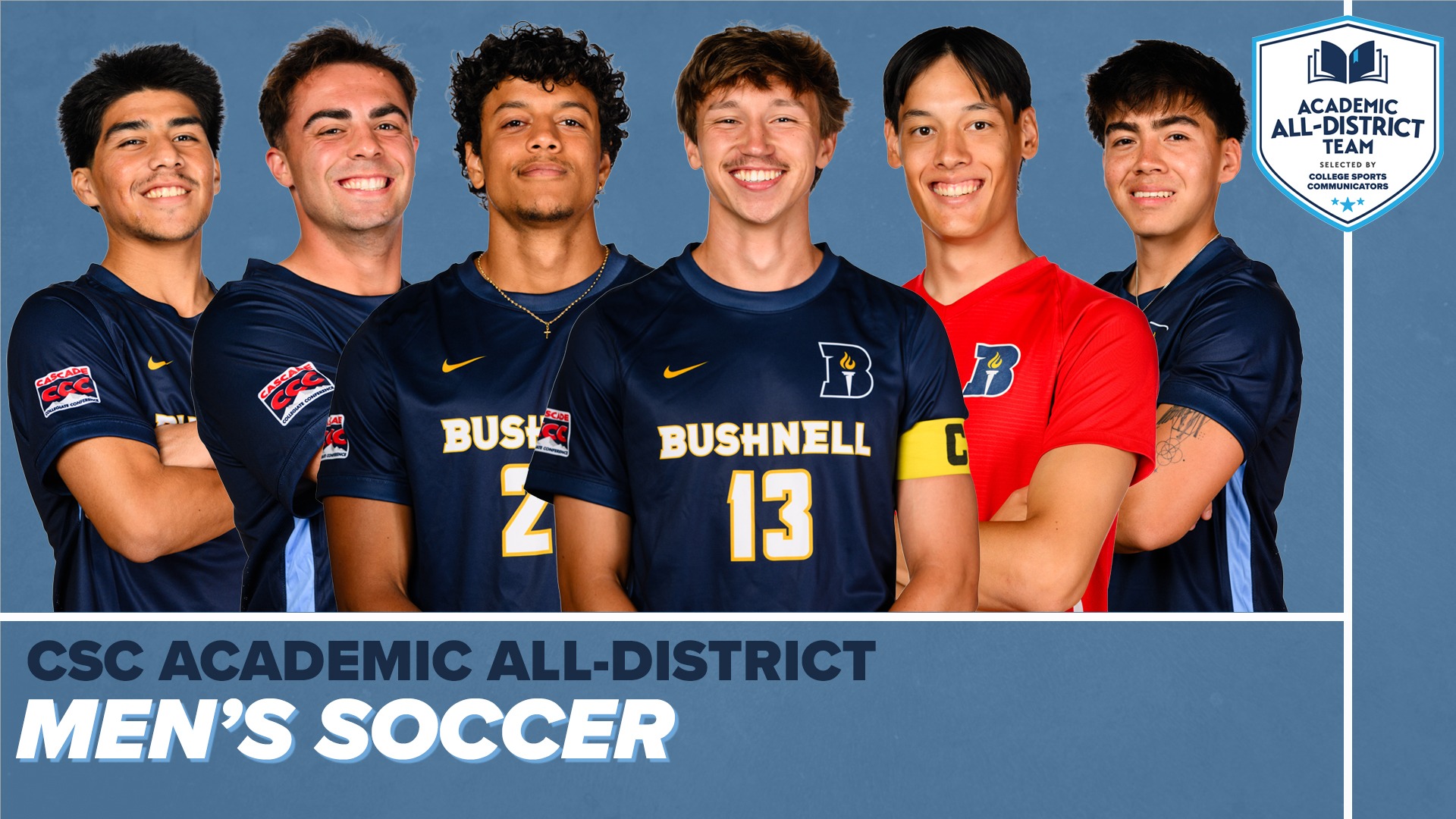 CSC Men's Soccer Academic All-District 2025