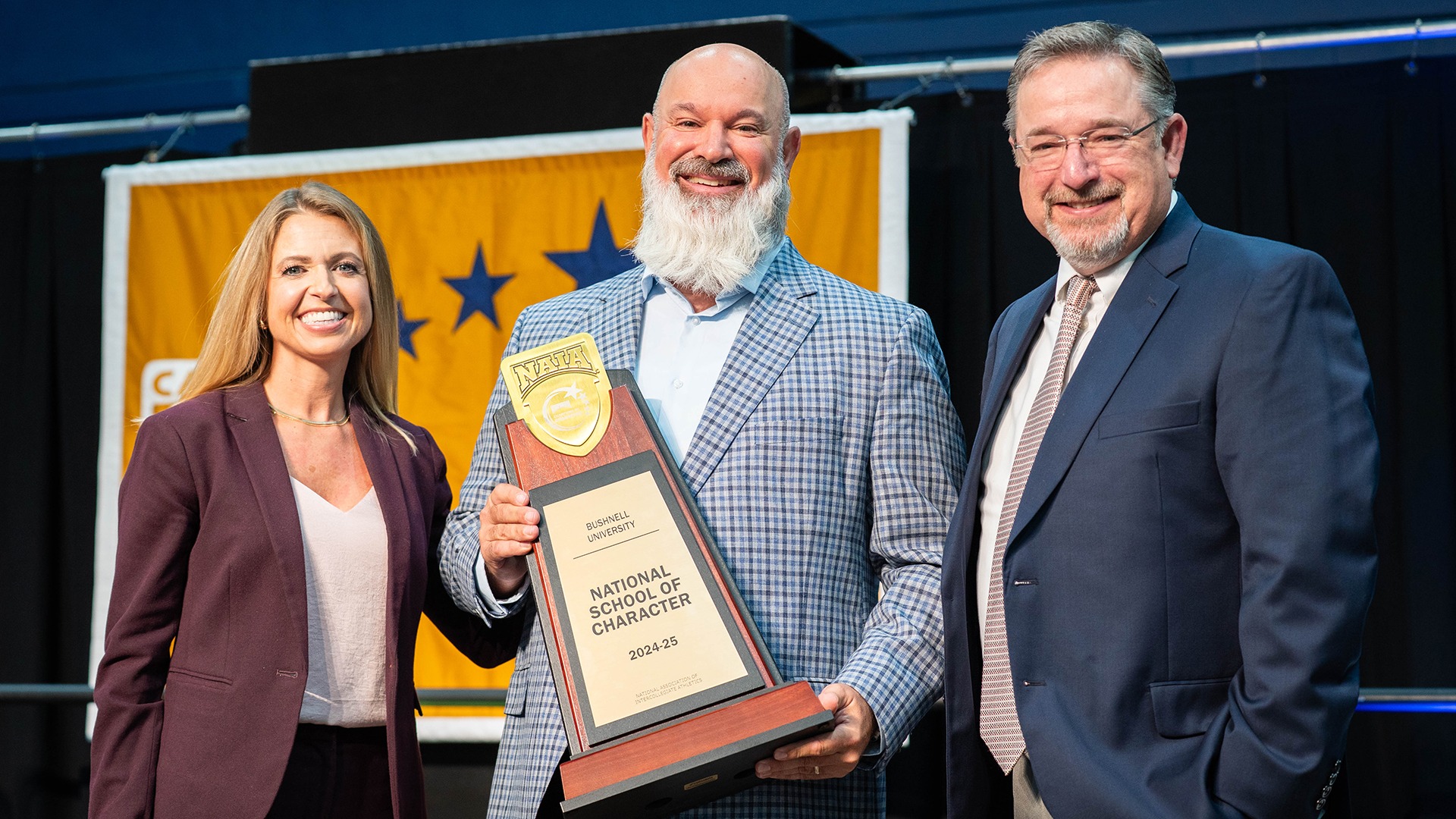 NAIA School of Character Trophy Presentation