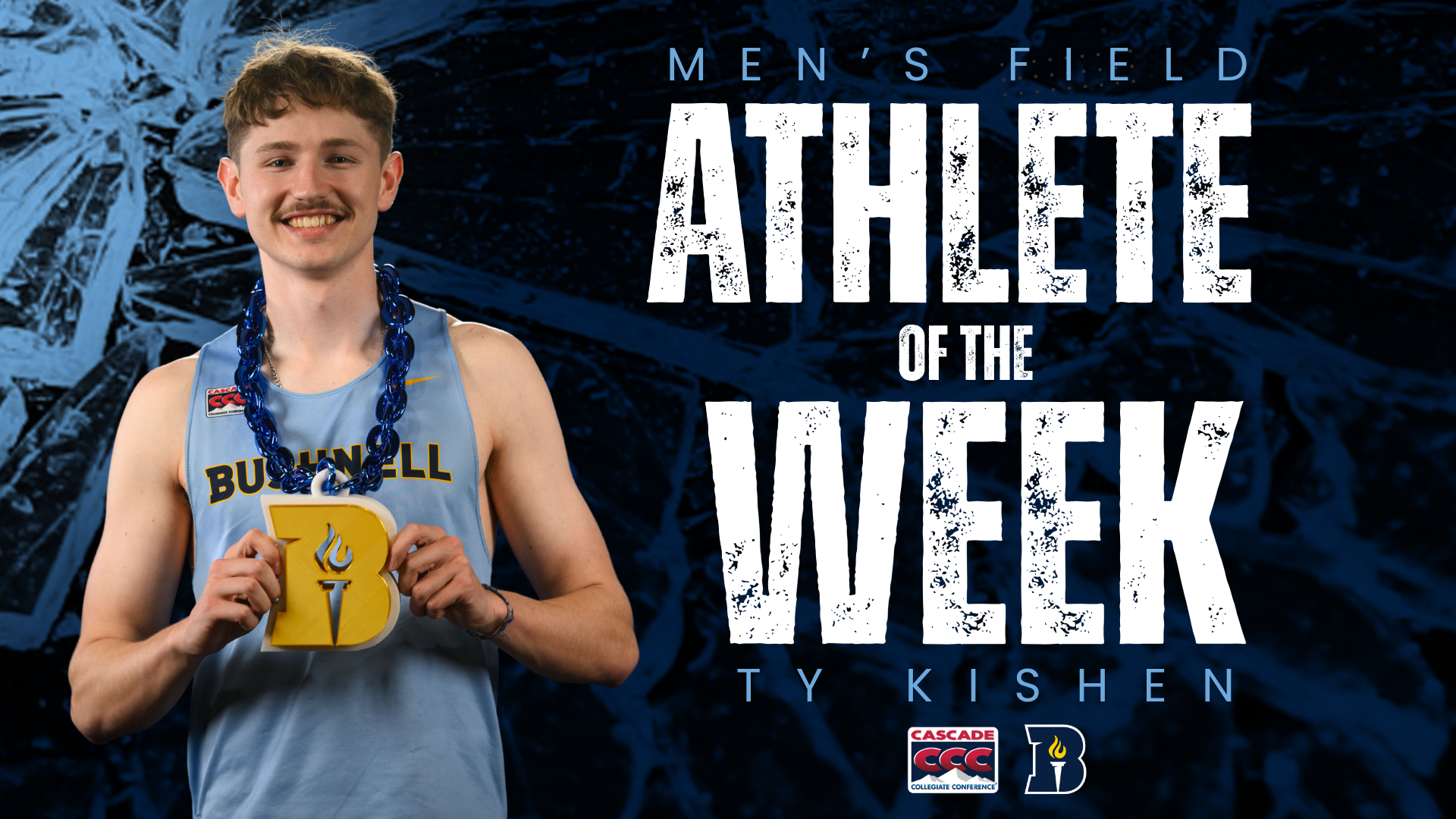 Ty Kishen - CCC Men's Field Athlete of the Week, May 4, 2026