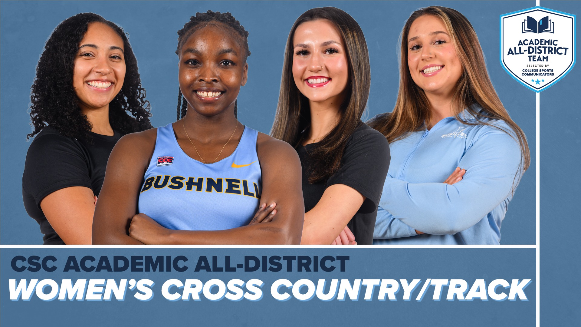2026 CSC Academic All-District Women's Track: Ellie Ekwere, Aniya Green, Lindsay Rankin, Leah Schiewe