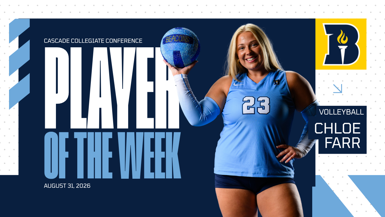 Chloe Farr - Cascade Collegiate Conference Player of the Week, August 31, 2026