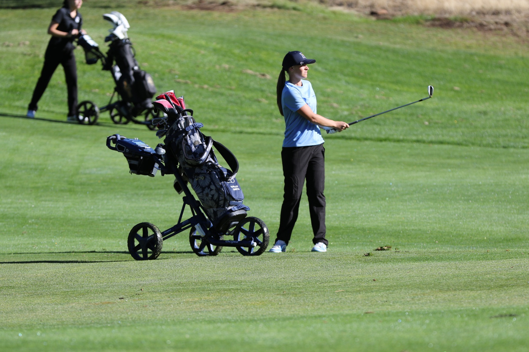 Women's Golf Action Shot