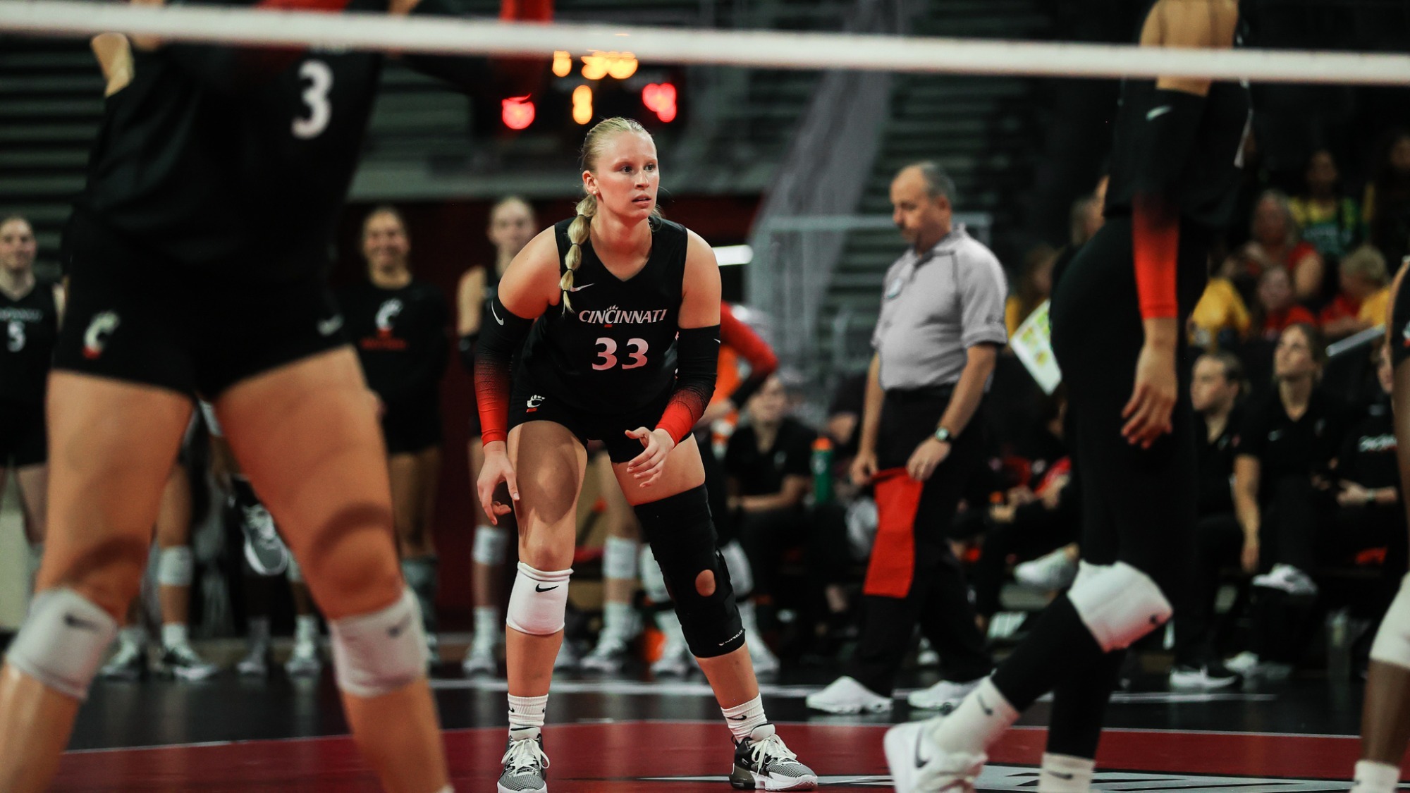 Volleyball Swept by UCF University of Cincinnati Athletics