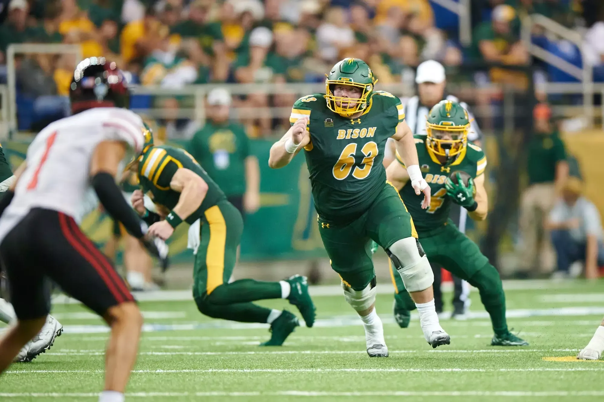 Photo from the North Dakota State University homecoming football game against the University of South Dakota on Saturday, Sept. 27, 2025.