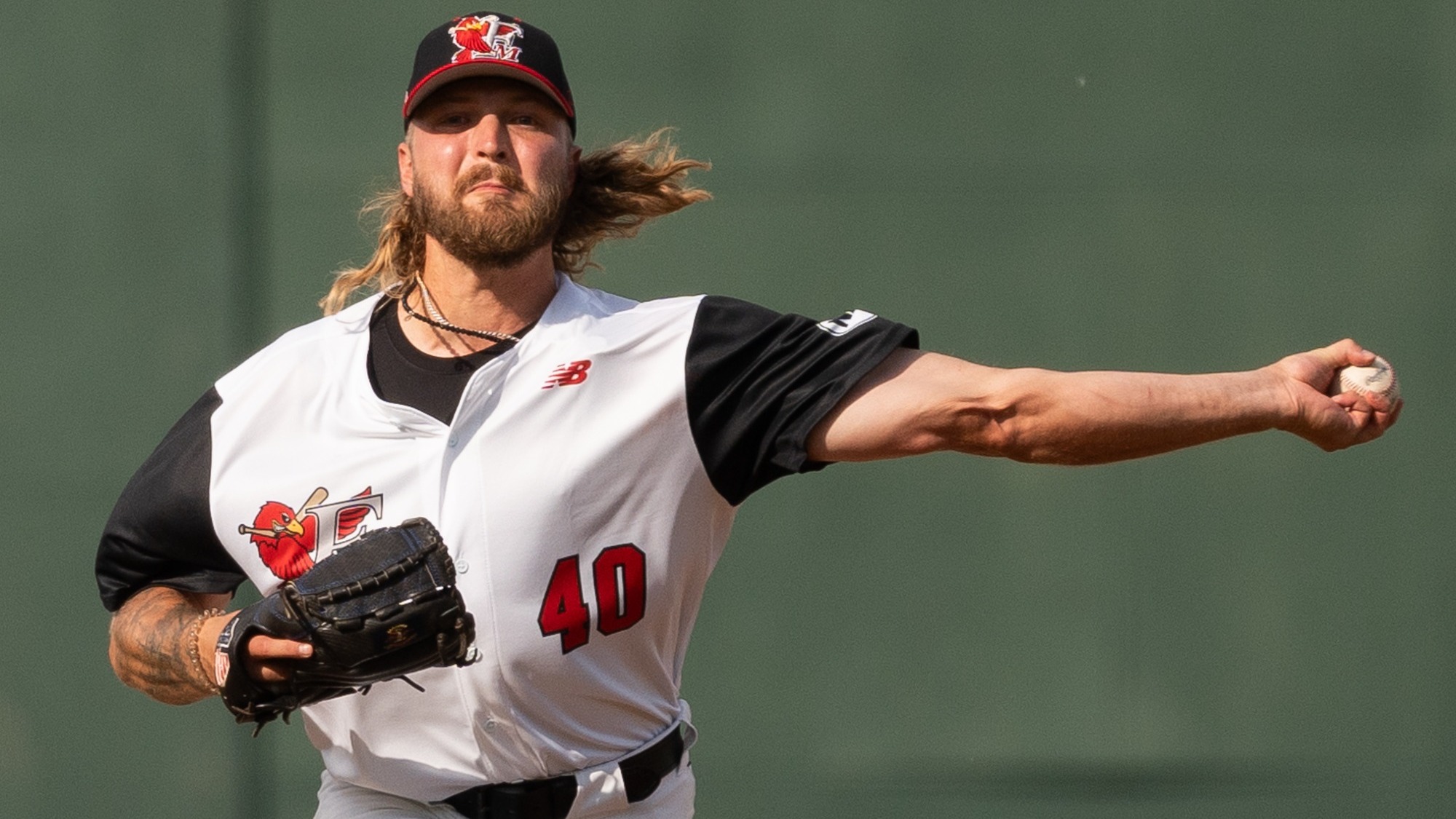 Parker Harm pitching for the Fargo-Moorhead RedHawks