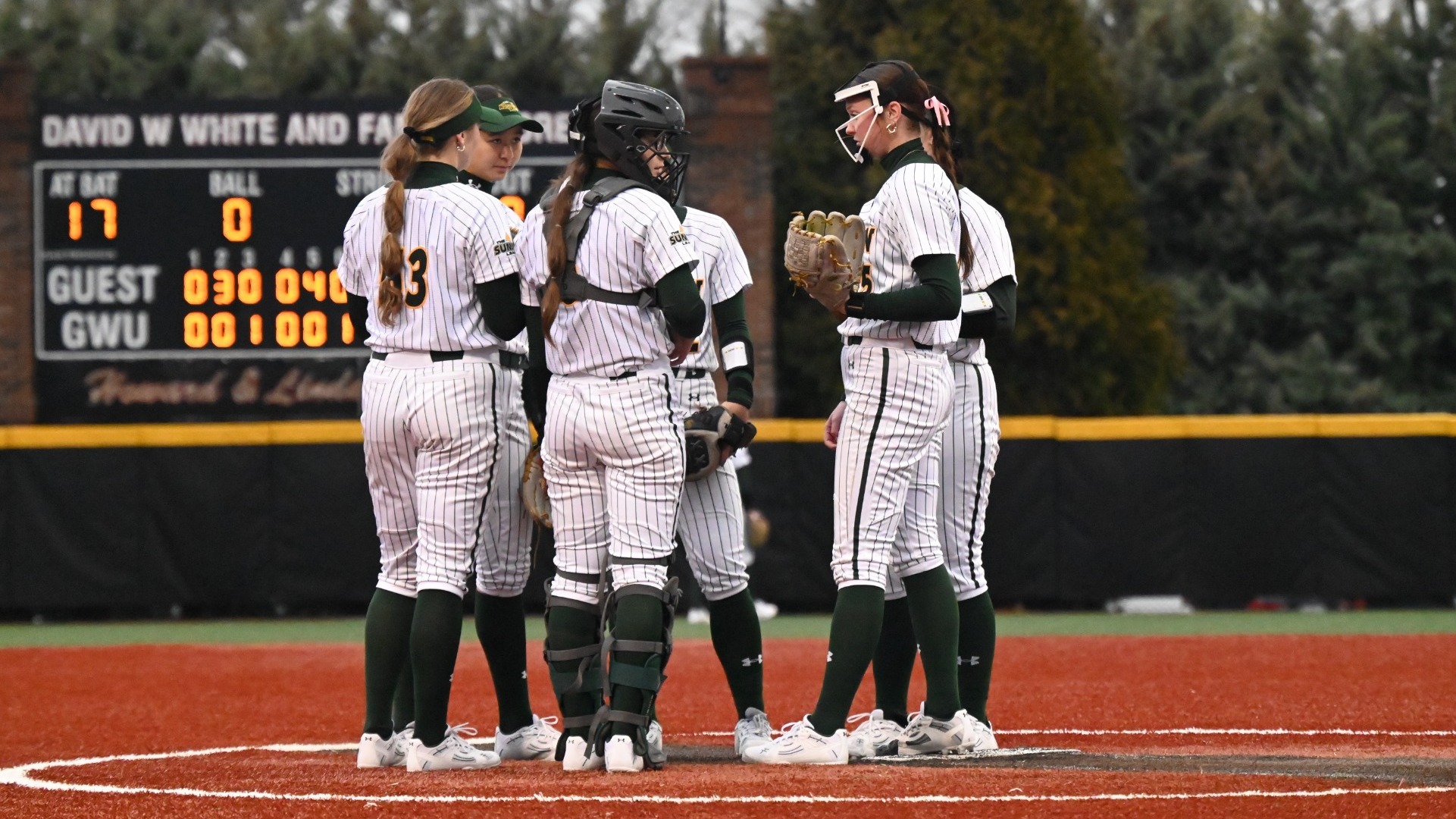 Softball Team Huddle