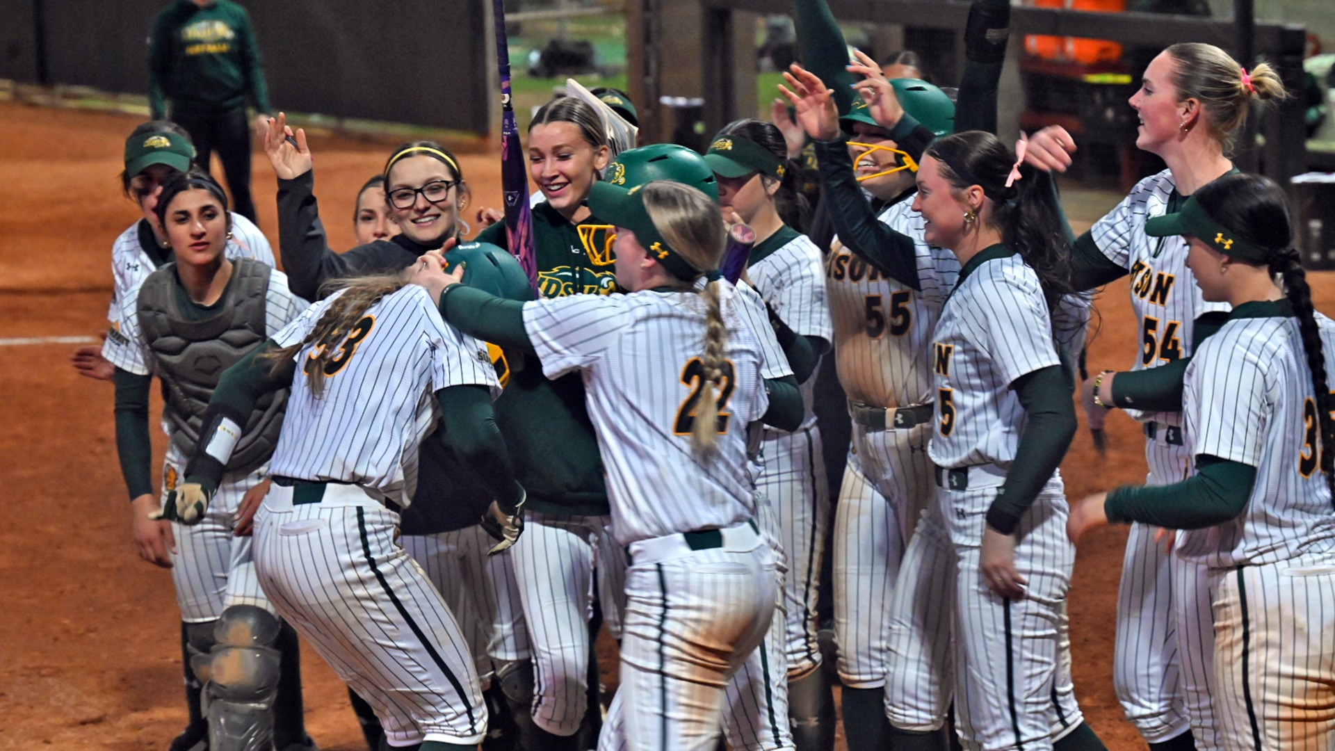 Mya Boos Homerun Celebration