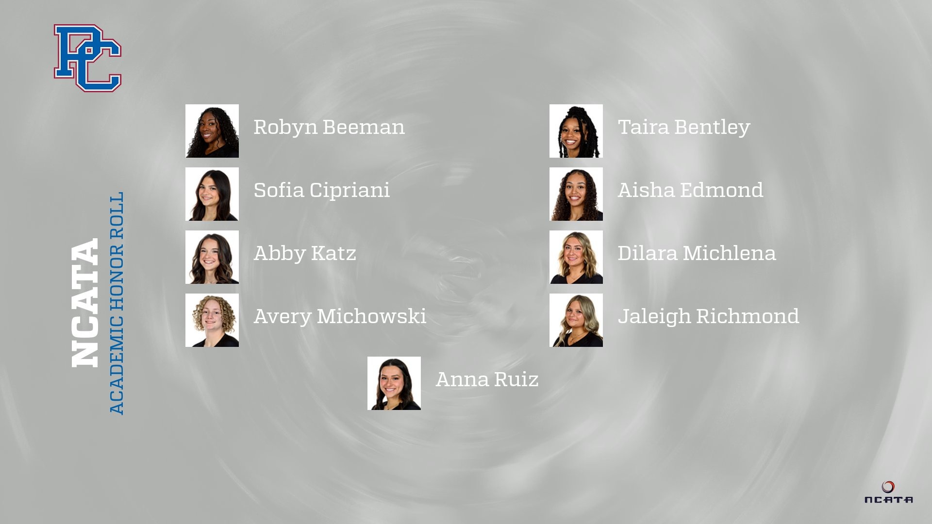 NCATA Academic Honor Roll