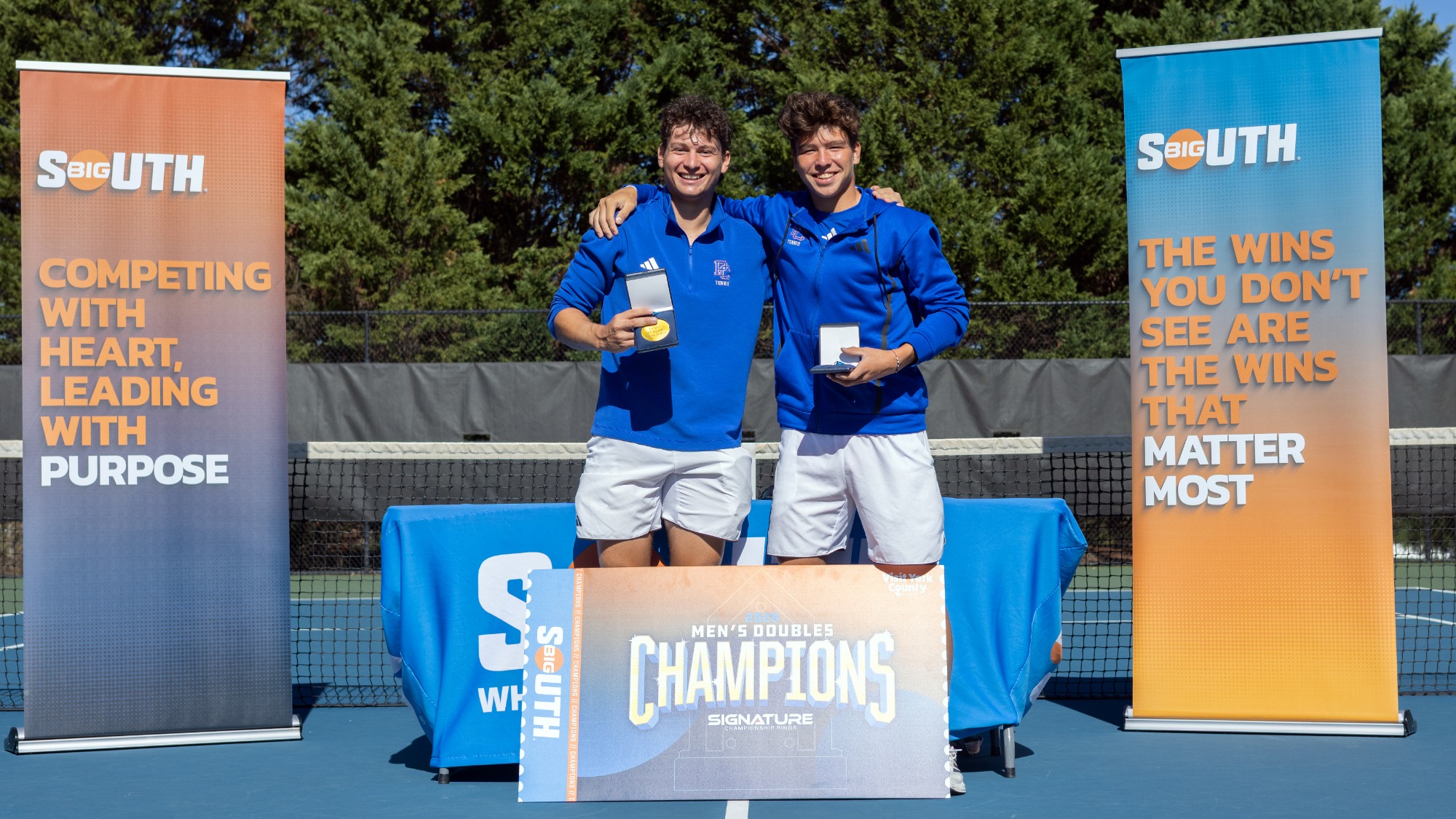 Big South Doubles Champs Rafael Asadullin and Dario Navarro