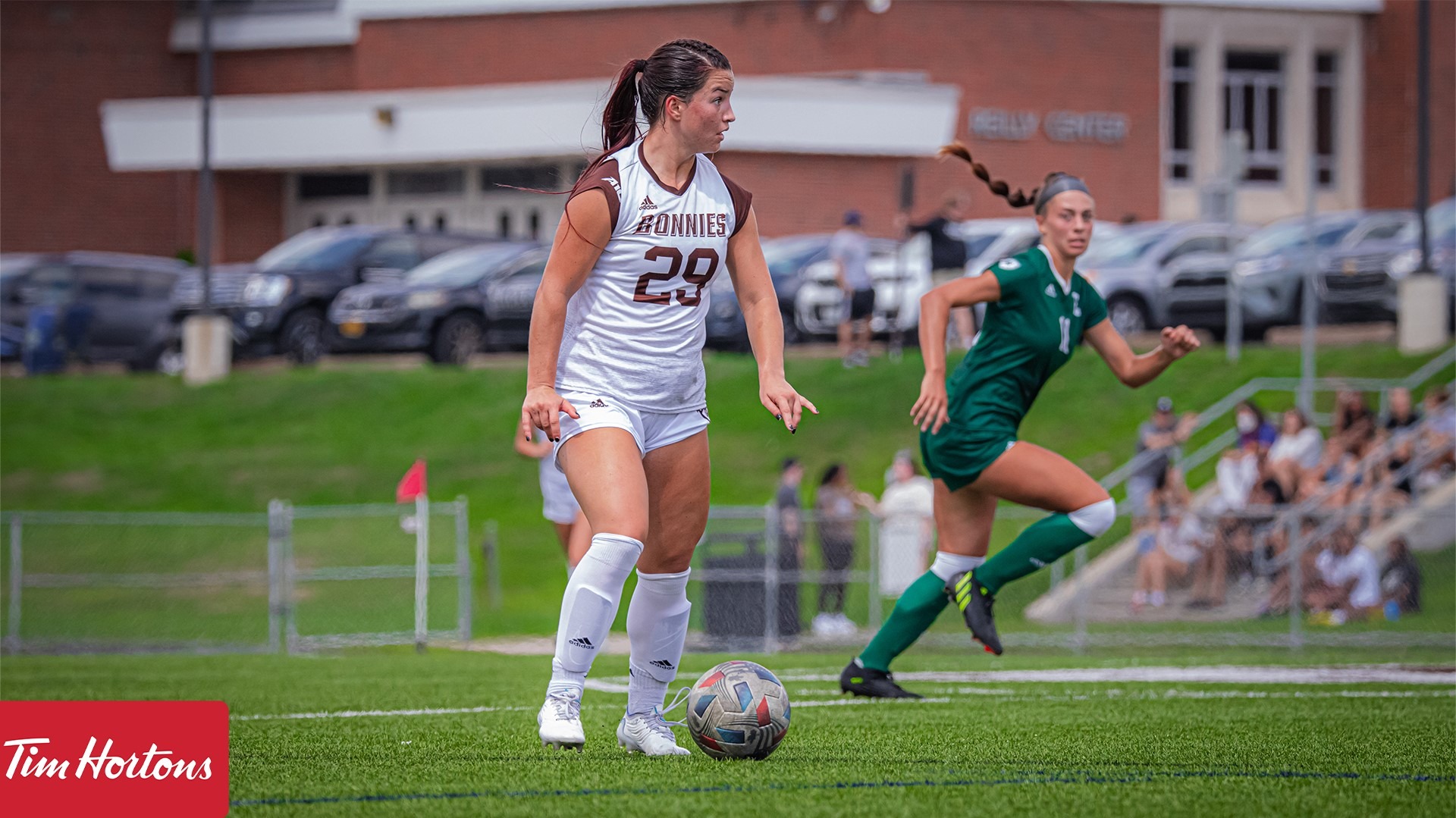 Lydia Choban dribbling