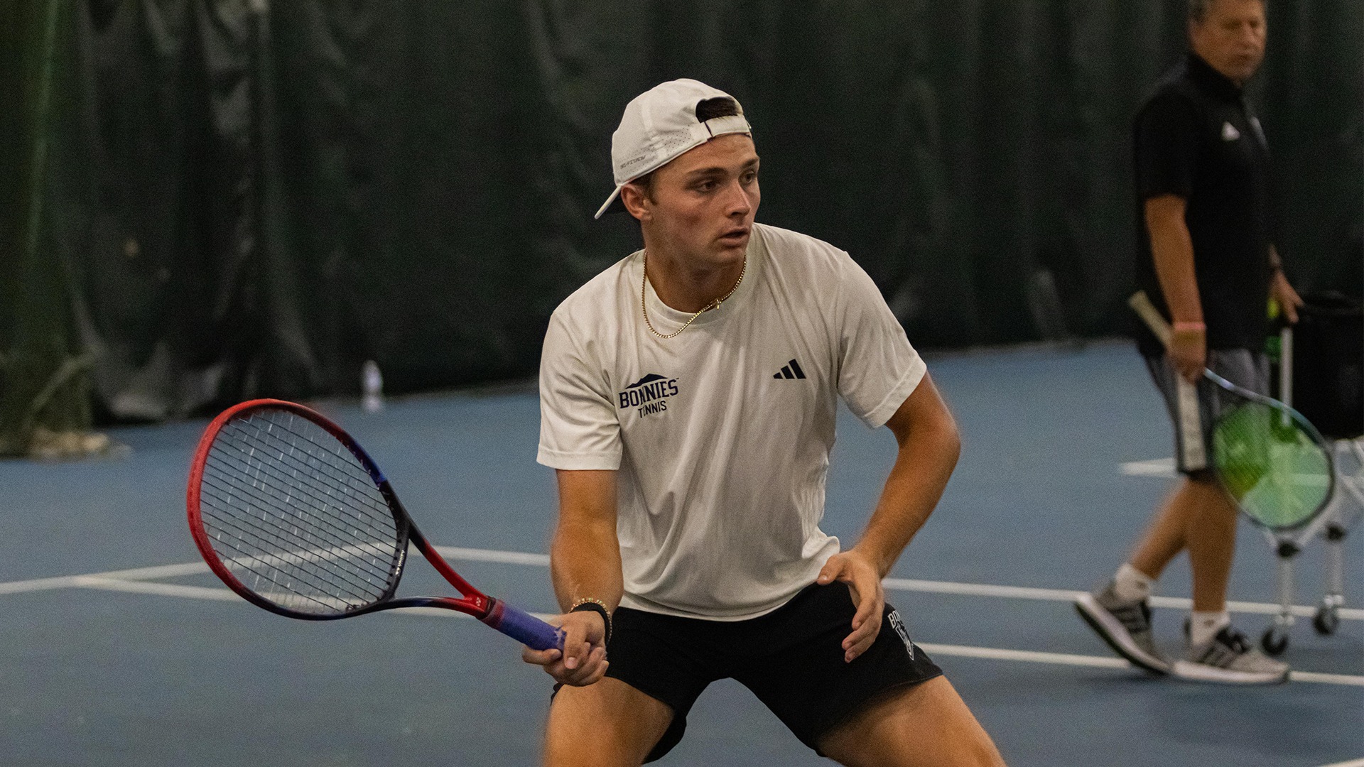 Davis Matney at the net