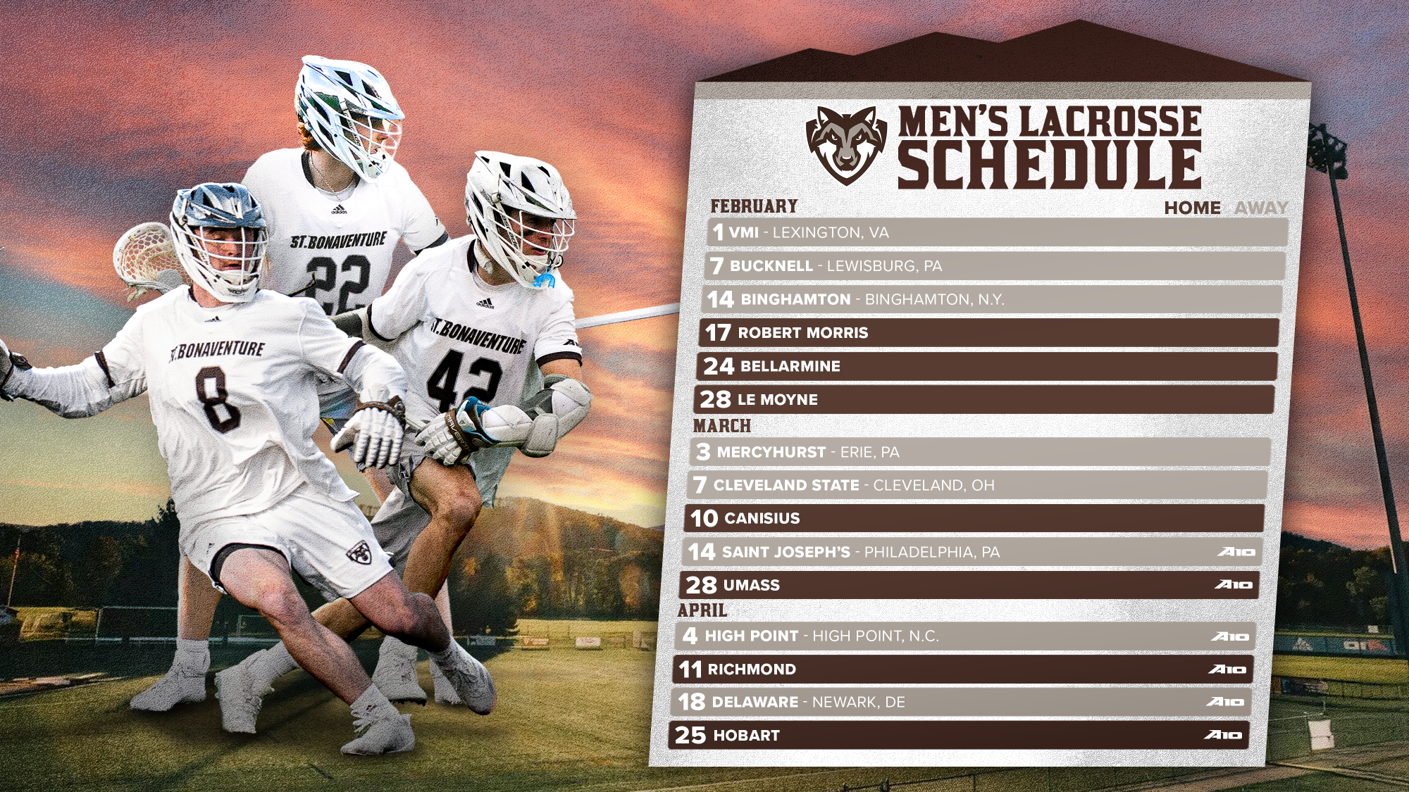 2026 St. Bonaventure Men's Lacrosse schedule