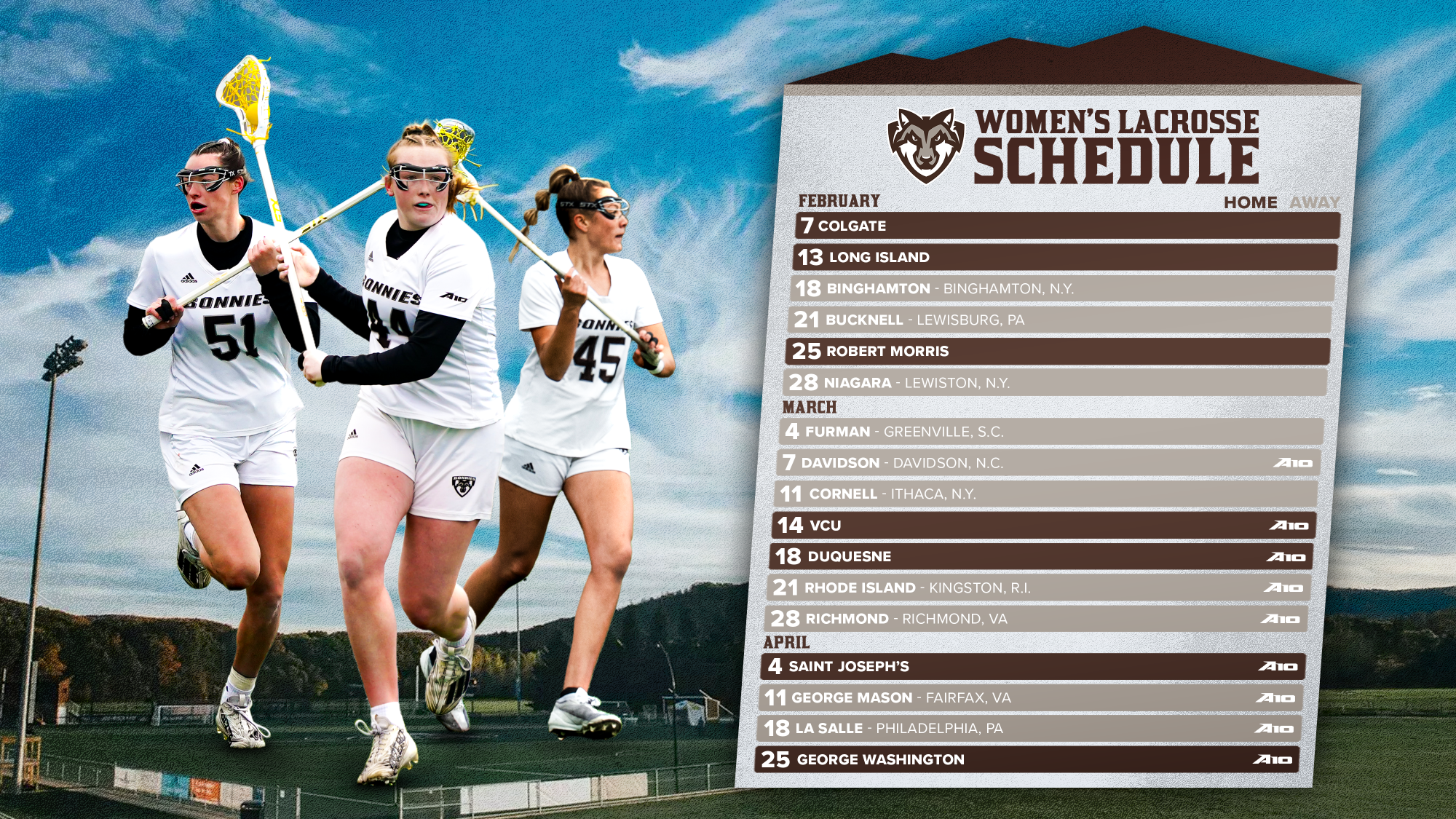 2026 St. Bonaventure Women's Lacrosse Schedule