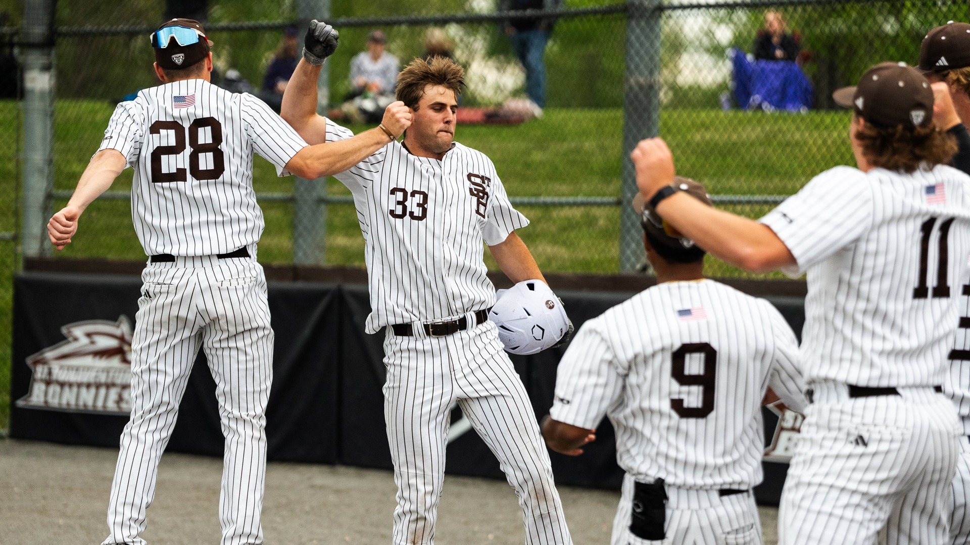 Bonnies Baseball celebration