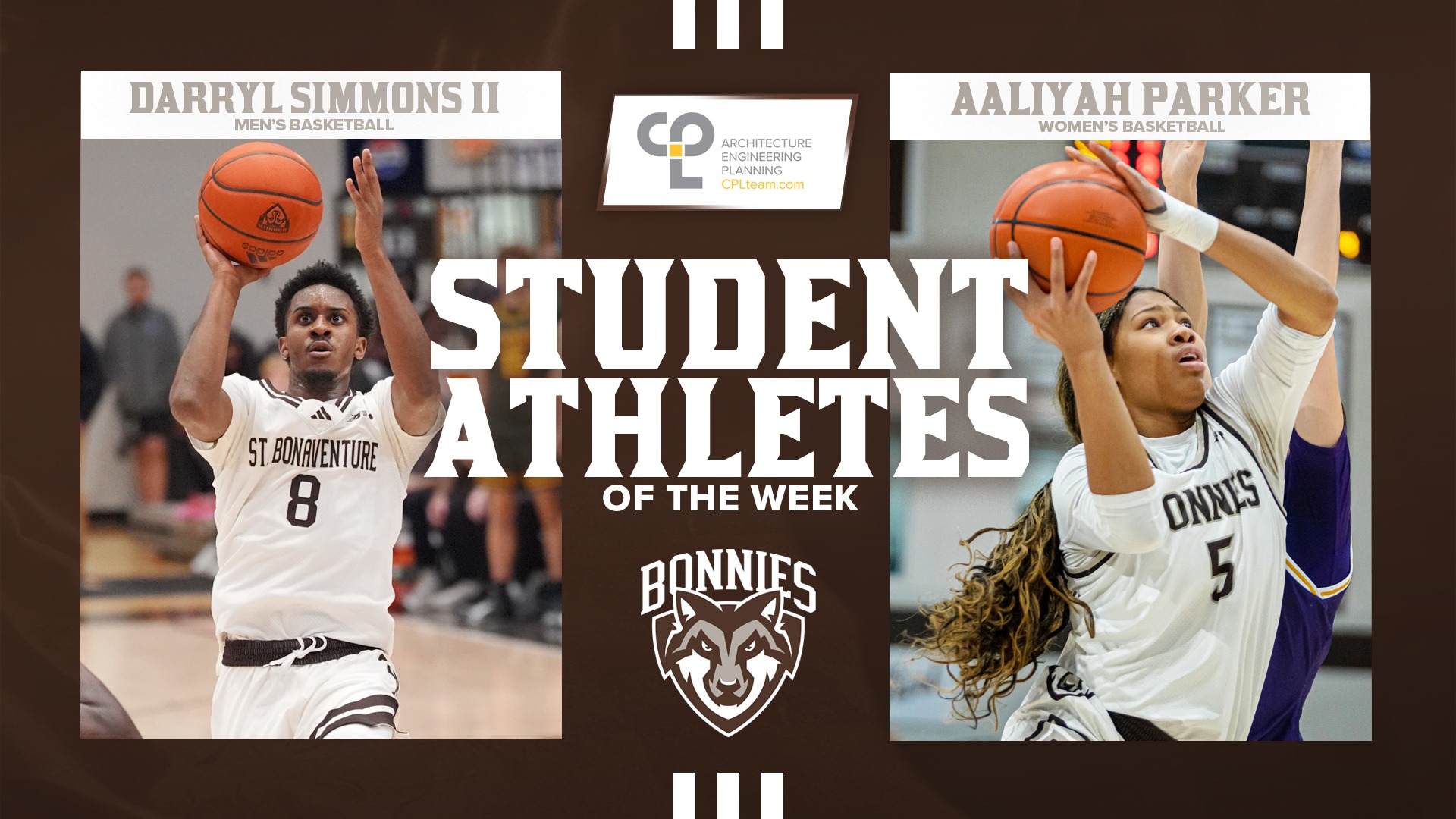 Bonnies Athletes of the Week Jan 5 2026