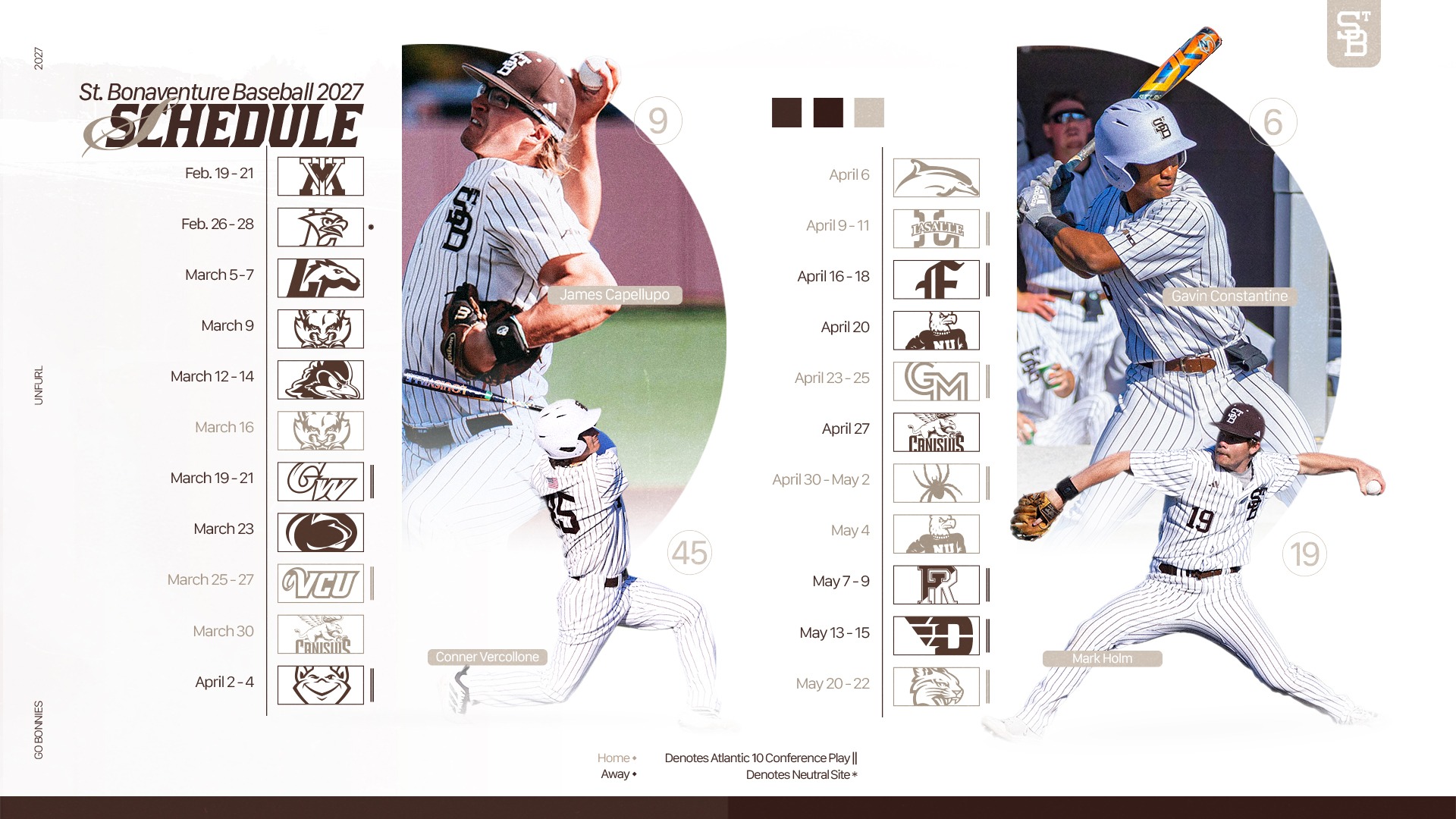 St. Bonaventure Baseball 2027 Schedule