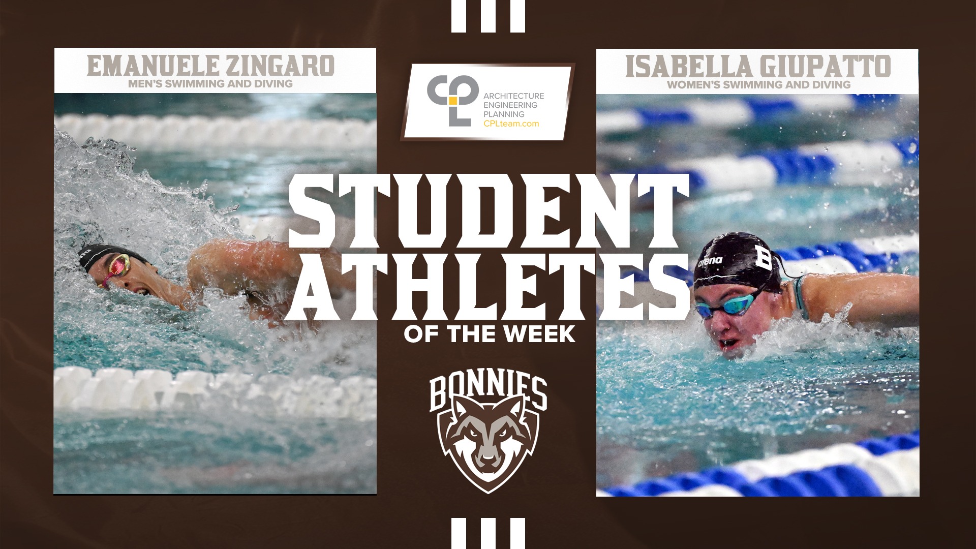 Zingaro/Giupatto GoBonnies.com CPL Student Athletes of the Week (10/25)