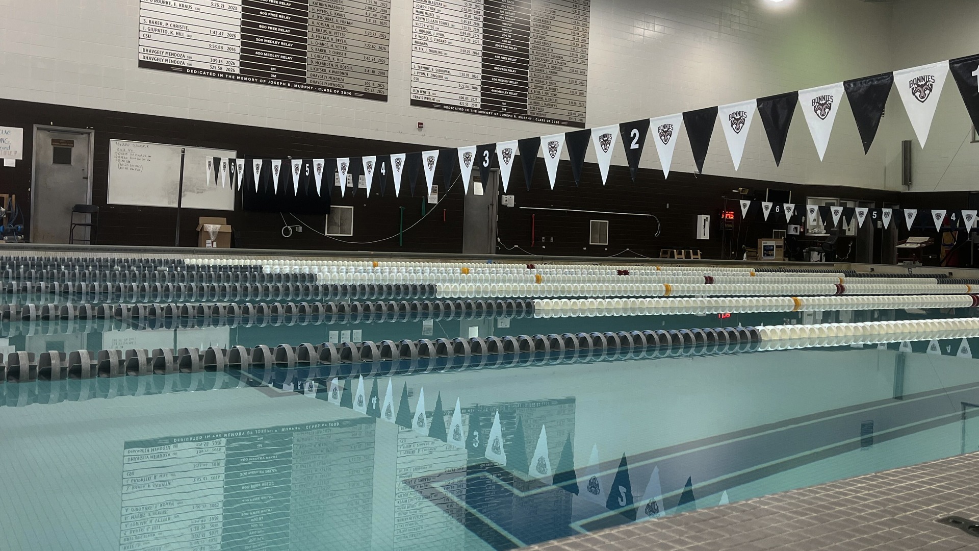Reilly Center Pool from deck view