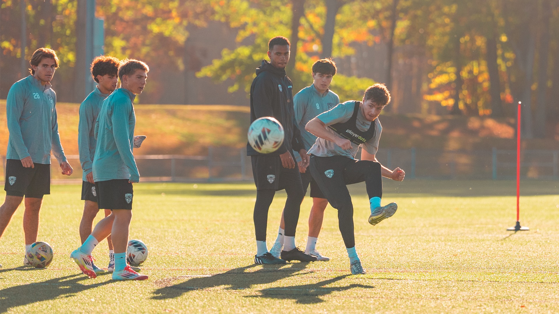 Men's Soccer practice 