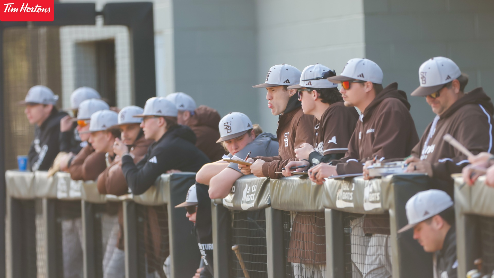 Bonnies Baseball dugout 26 opening series