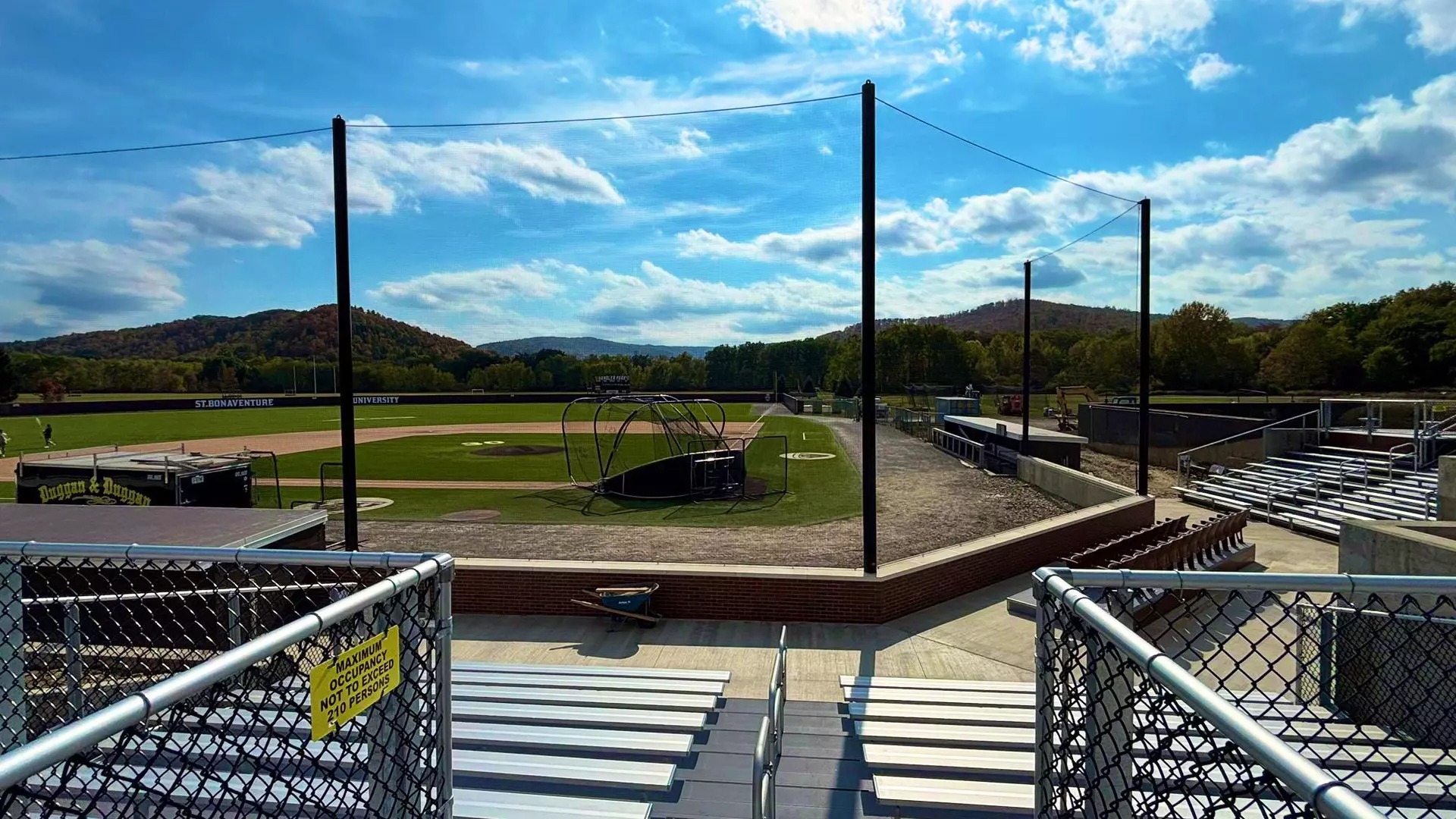 Baseball field construction