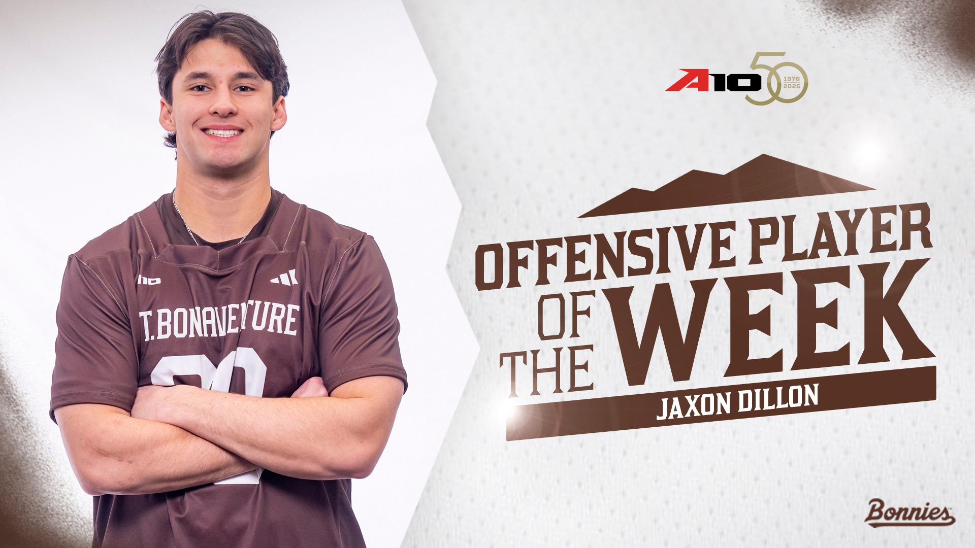 Jaxon Dillon Atlantic 10 men's lacrosse Offensive Player of the Week