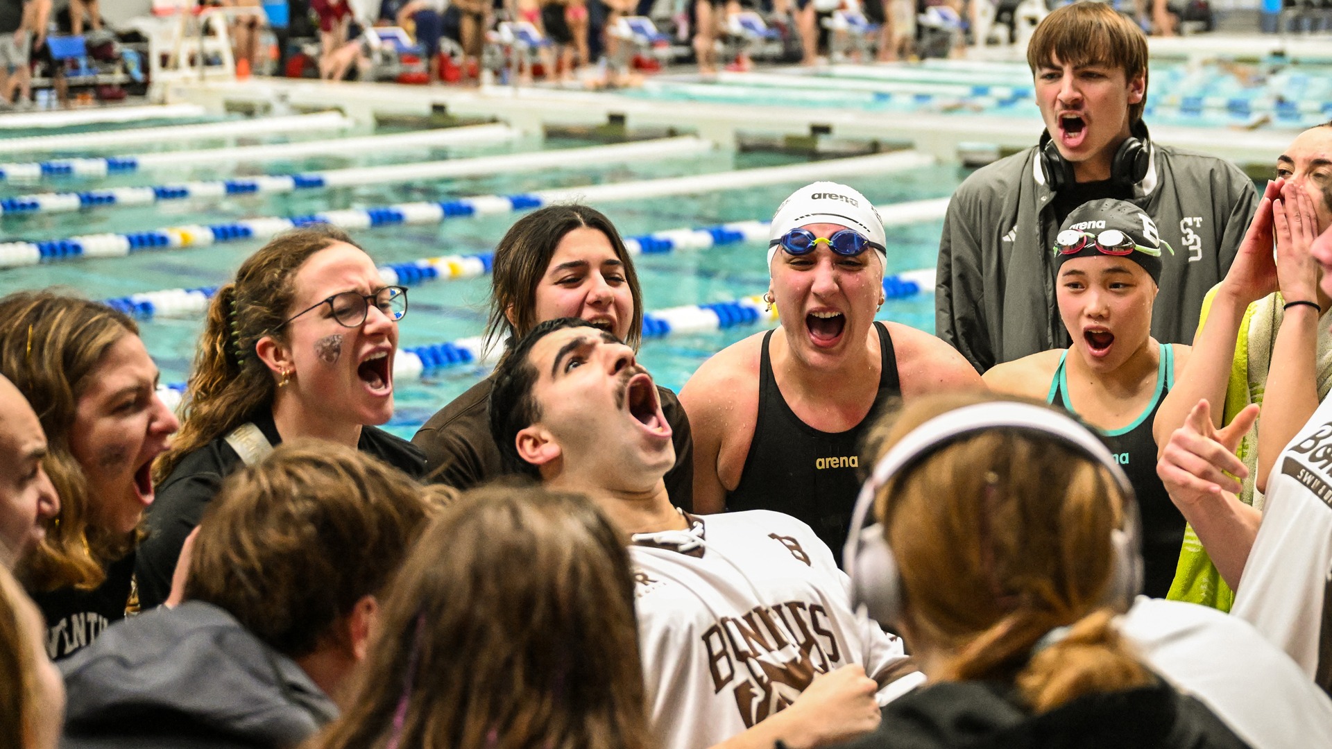 Swim Teams Cheering