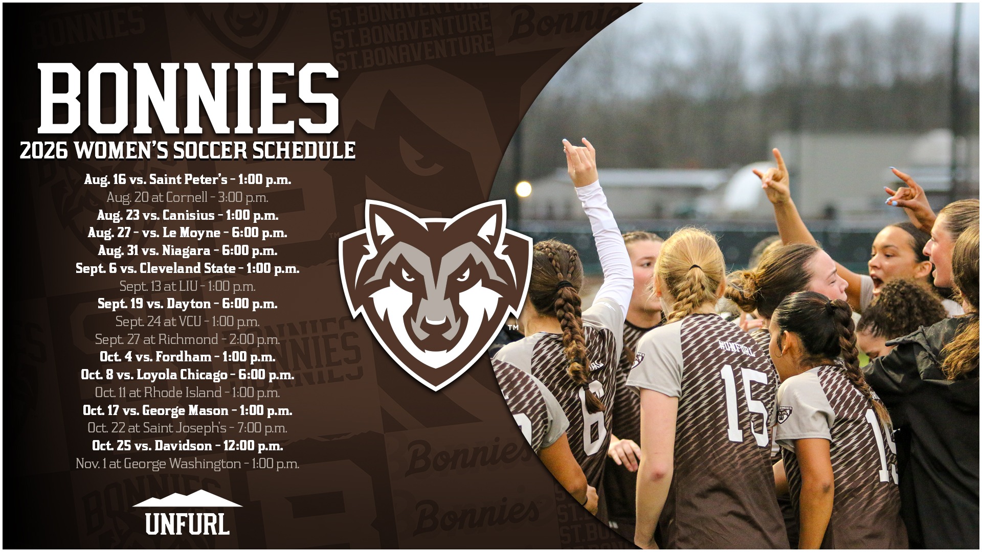 2026 St. Bonaventure Women's Soccer Schedule
