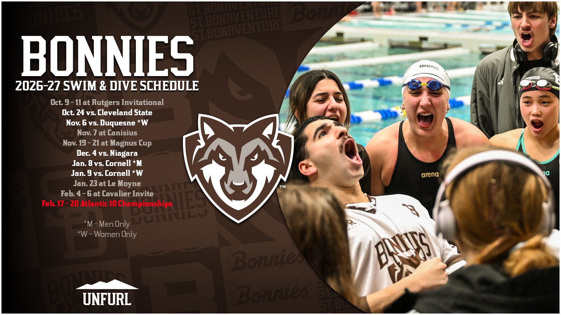 St. Bonaventure swim and dive schedule
