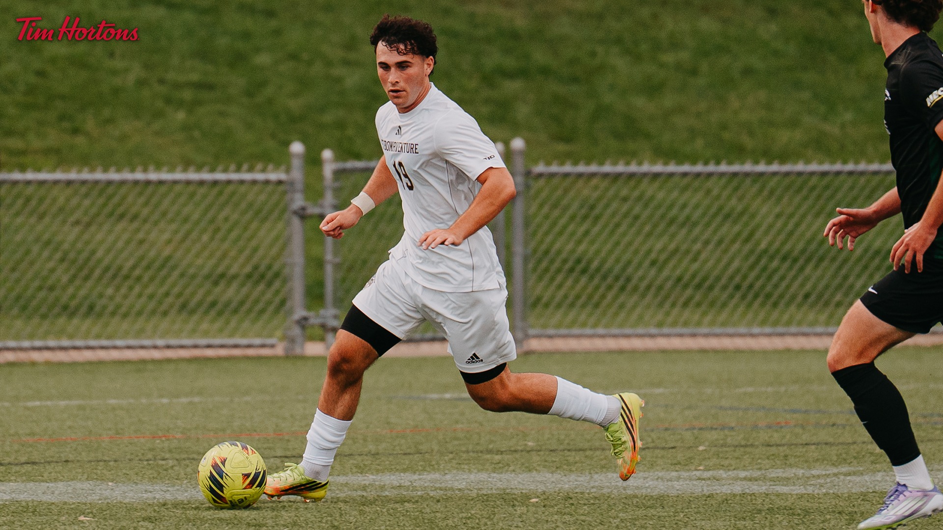 Ethan Lustig on the ball