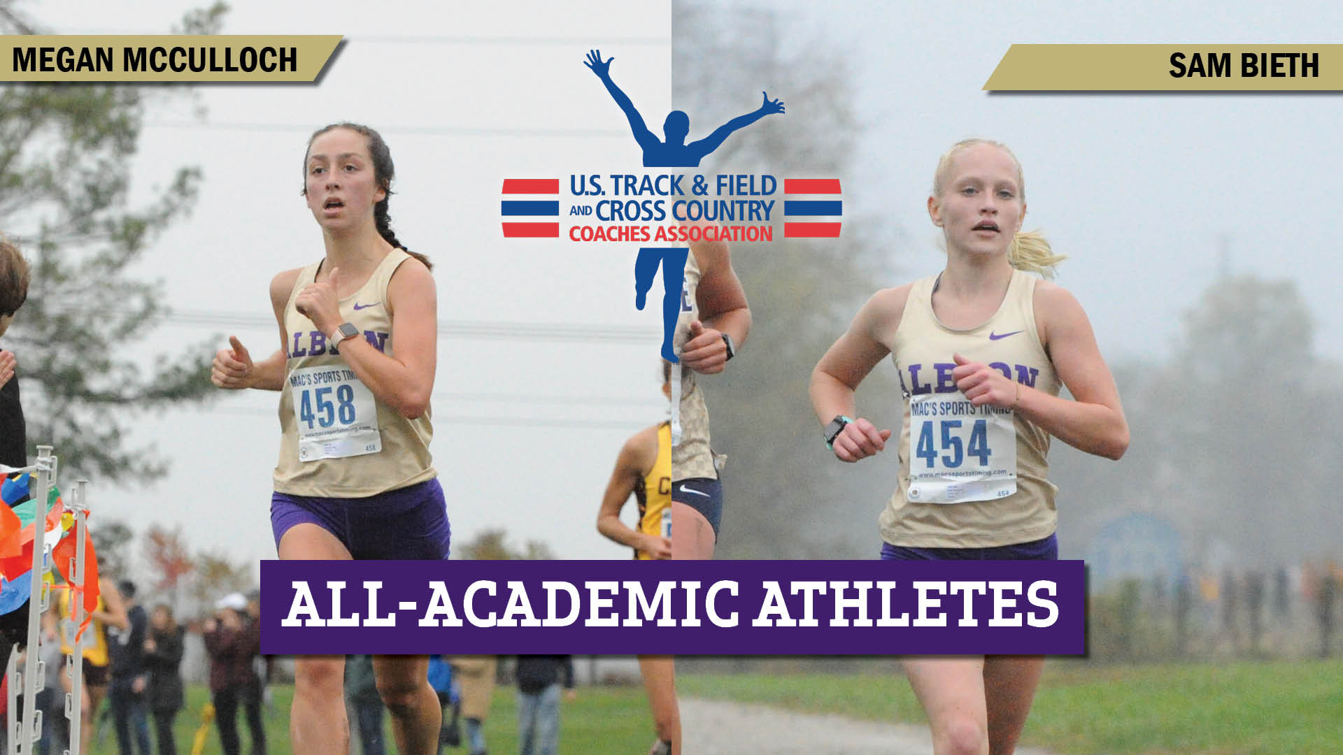 McCulloch, Bieth headline XC Academic honors Albion College