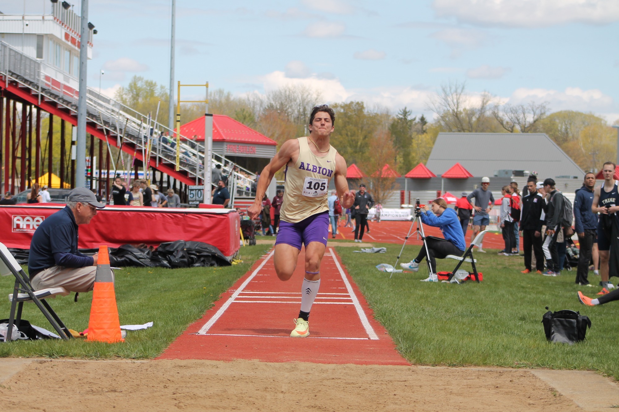 Three win titles at MIAAs Day One Albion College