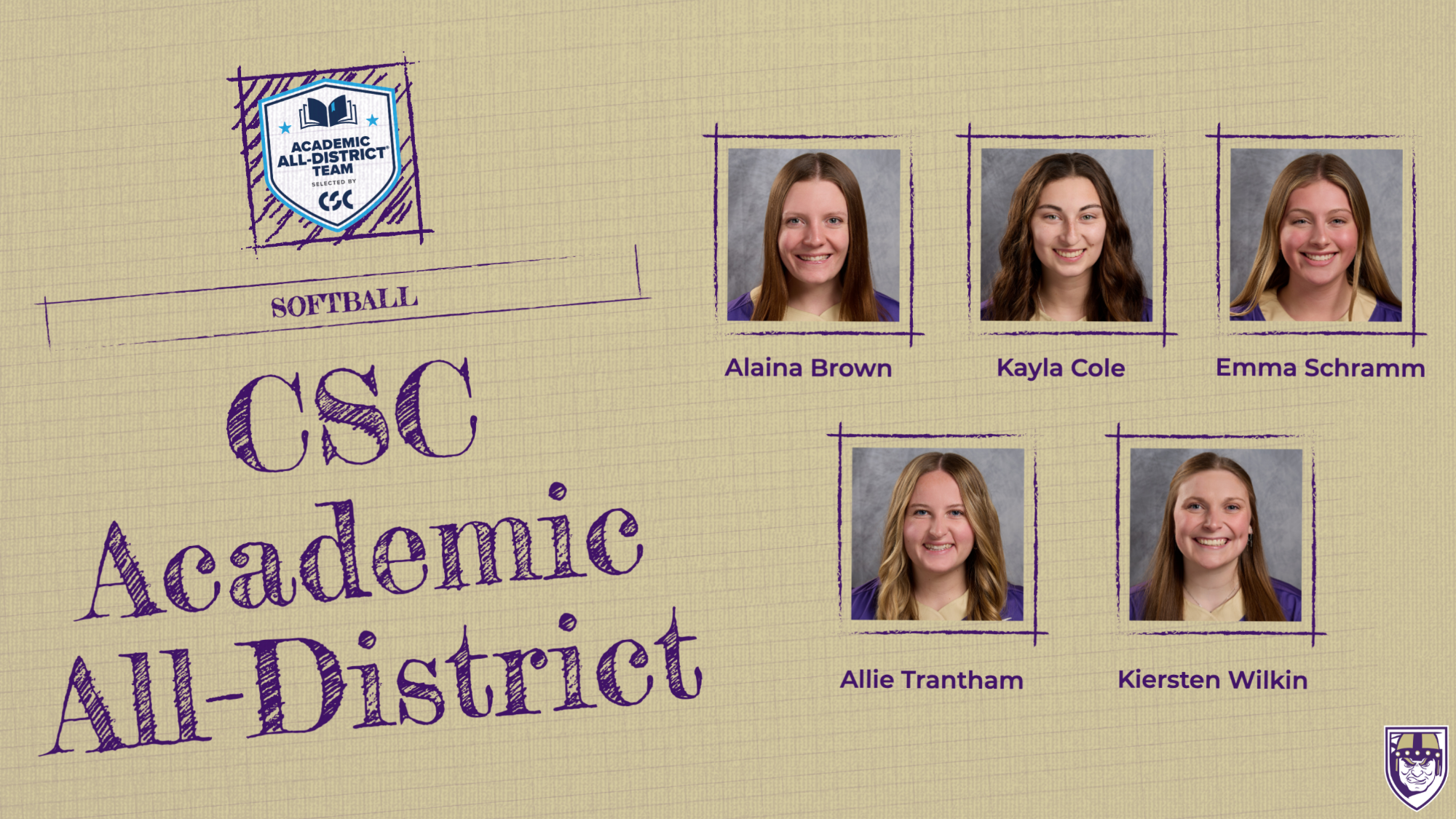 Softball Academic All-District