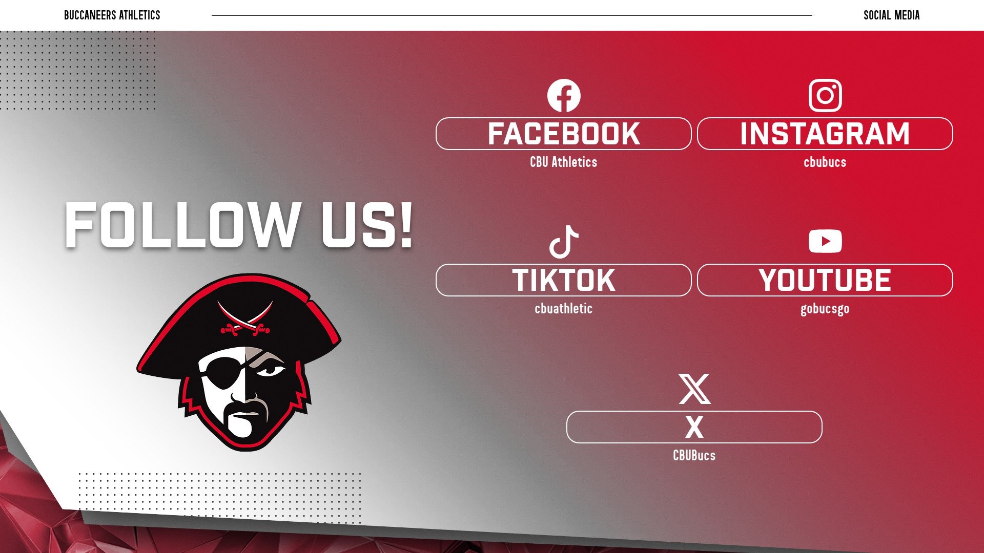 Bucs Follow us