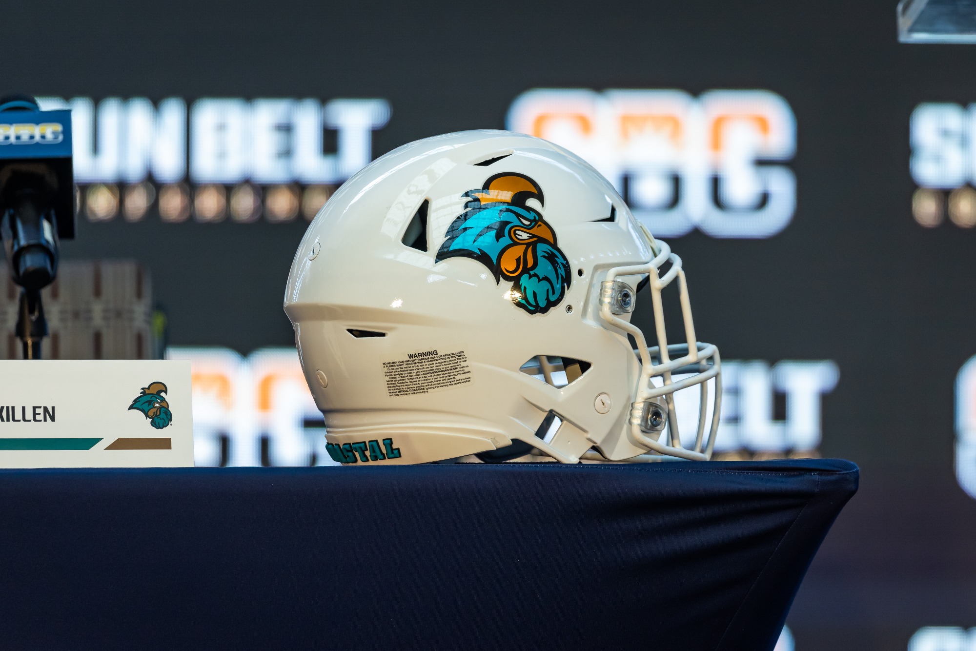 during Sun Belt Football Media Days at Sheraton New Orleans on July 26, 2023 in New Orleans, Louisiana. (Photograph by AJ Henderson, Sun Belt Conference)