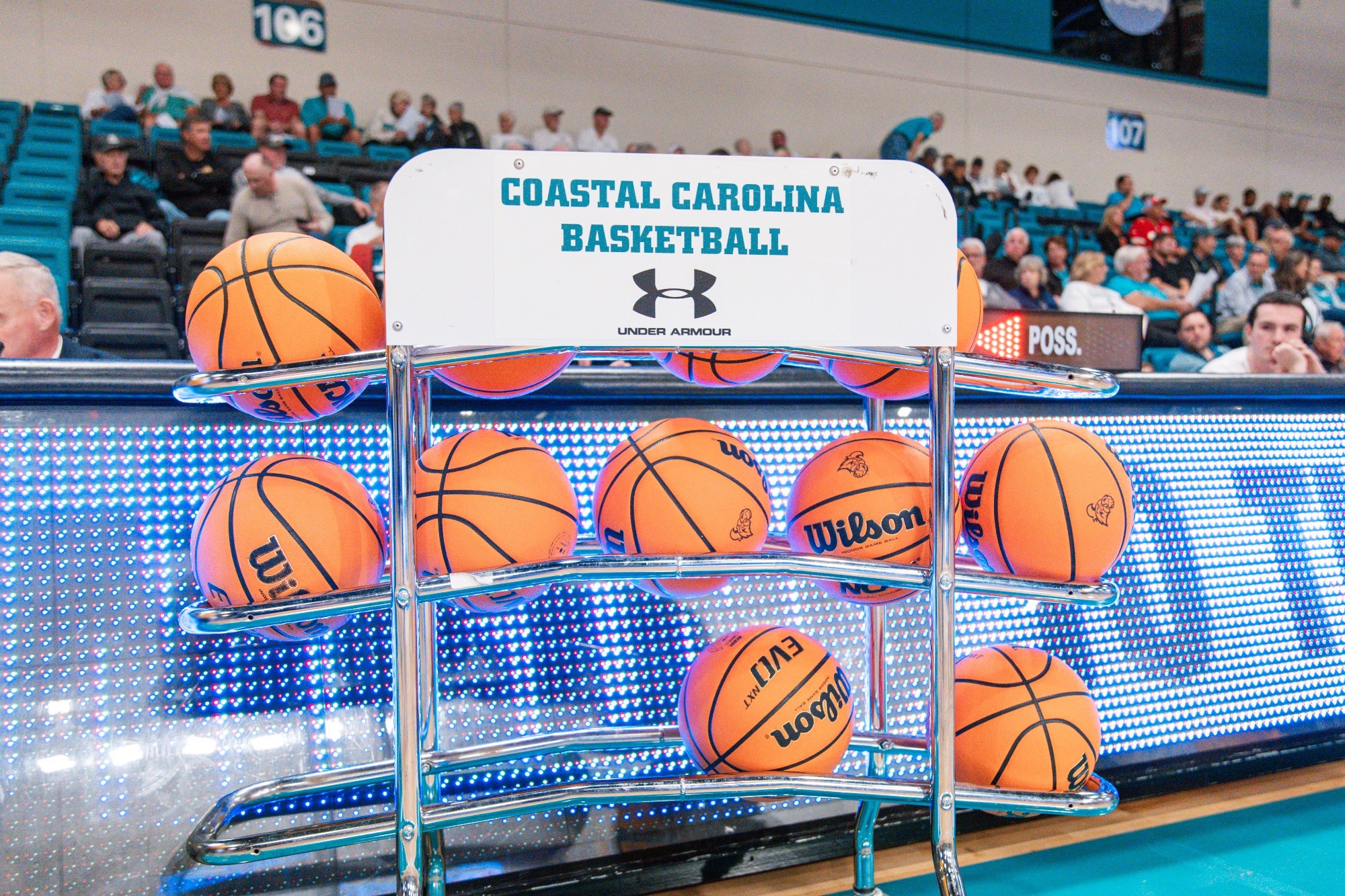 Basketball rack at HTC 