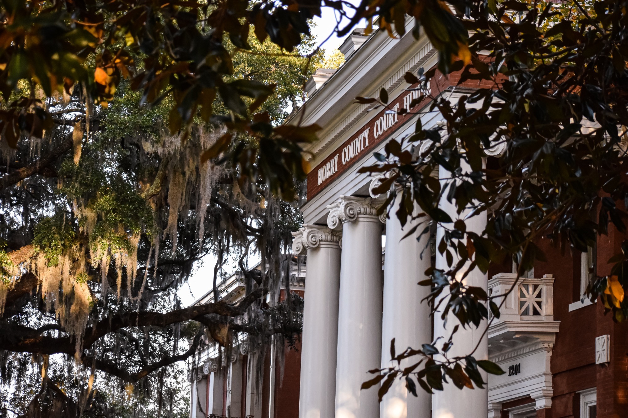 Downtown Conway outside of Elm Street before basketball event 